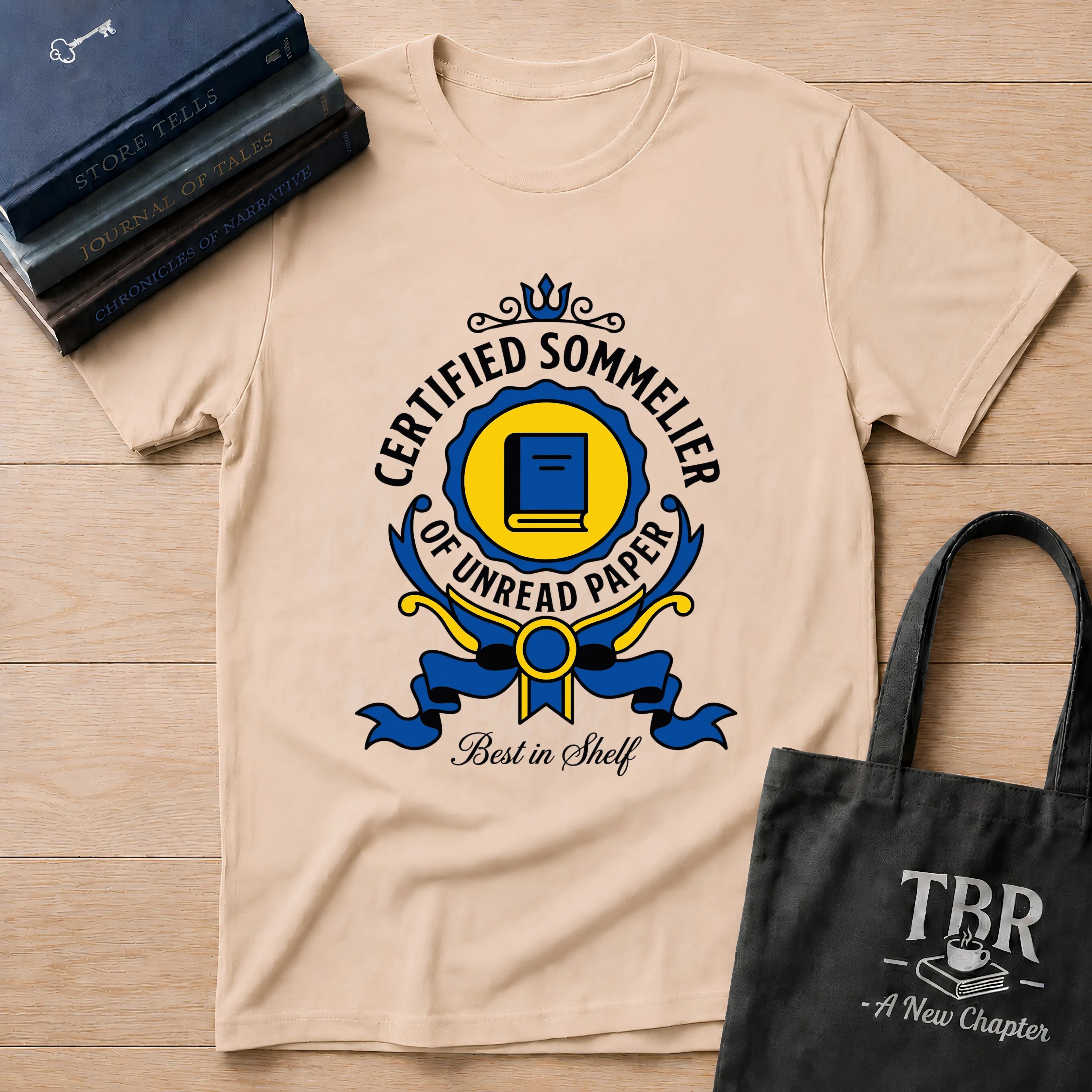 Certified Sommelier Of Unread Paper T-Shirt