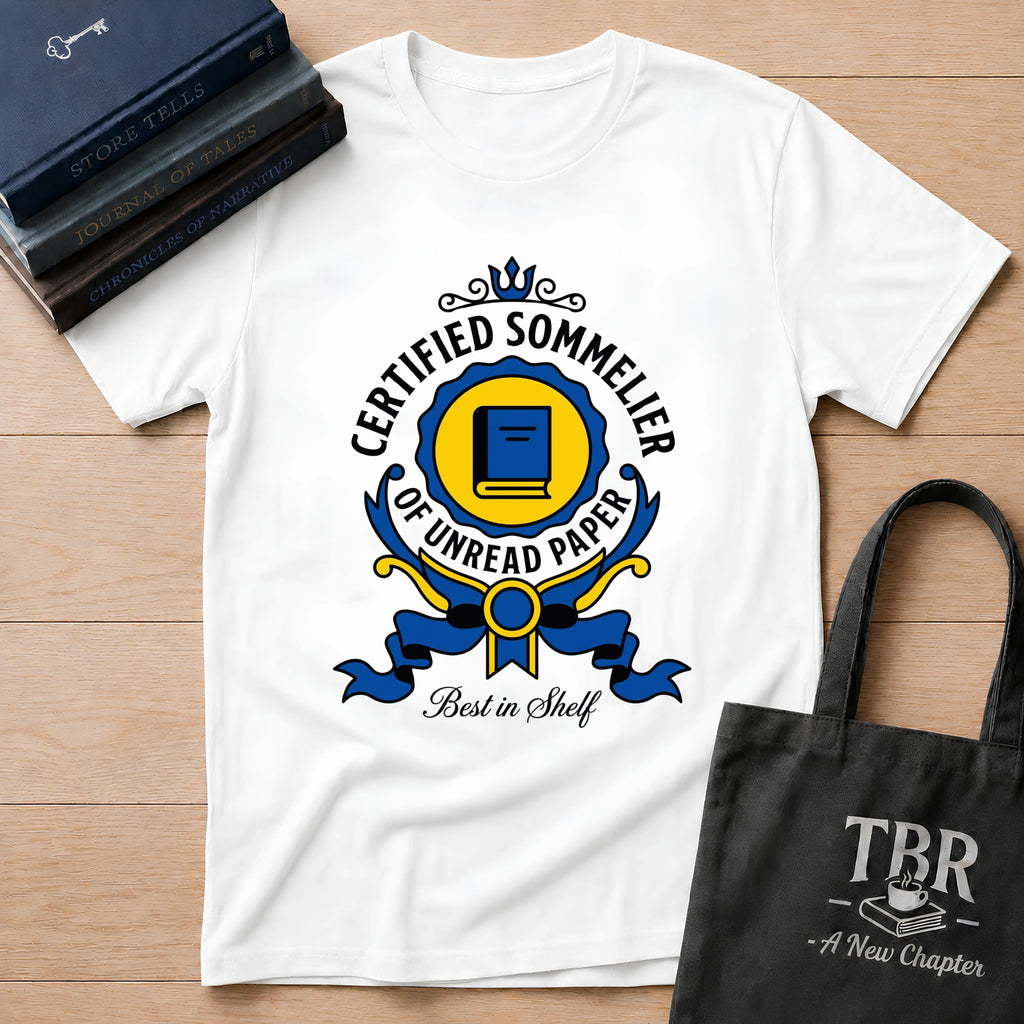 Certified Sommelier Of Unread Paper T-Shirt