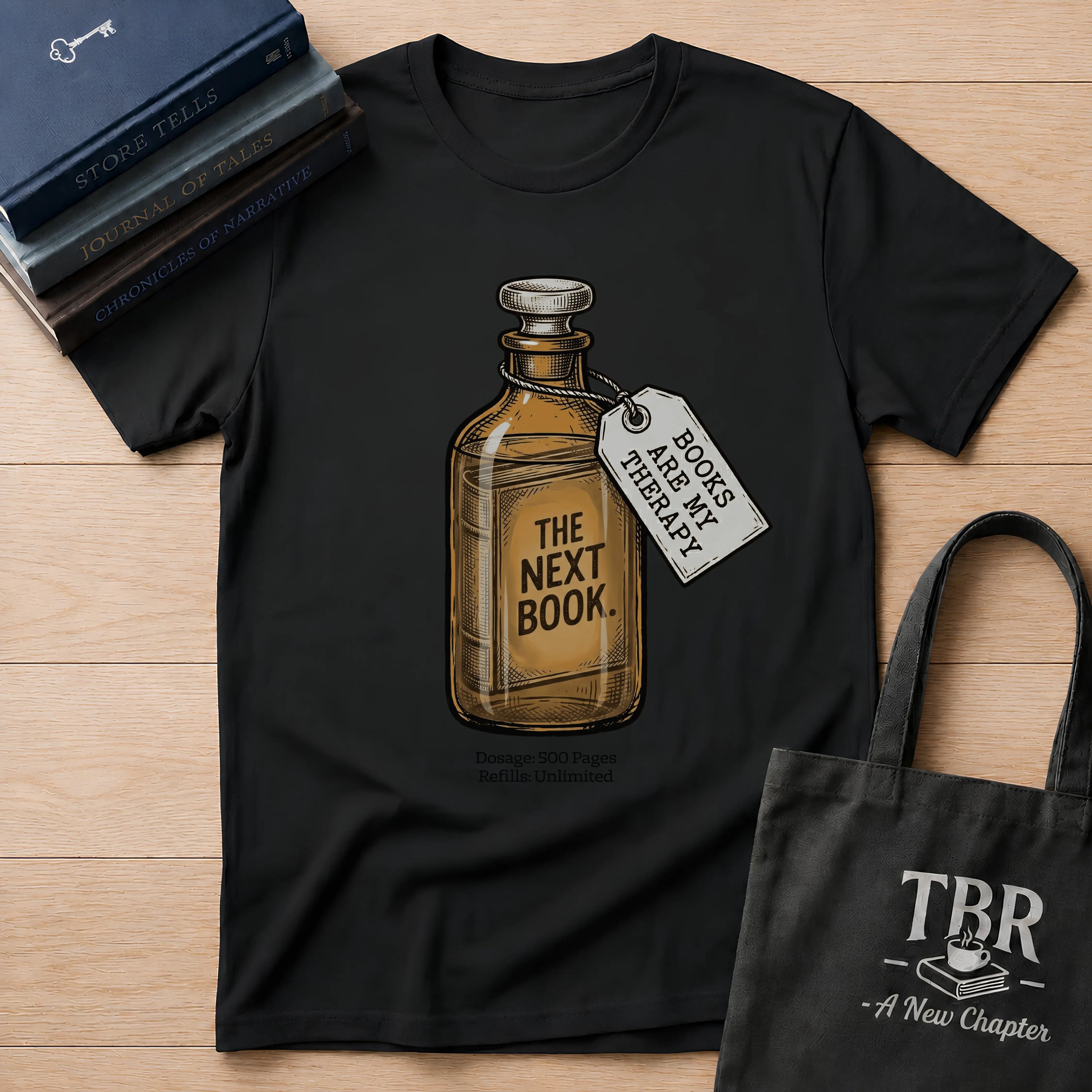 The Next Book Books Are My Therapy T-Shirt