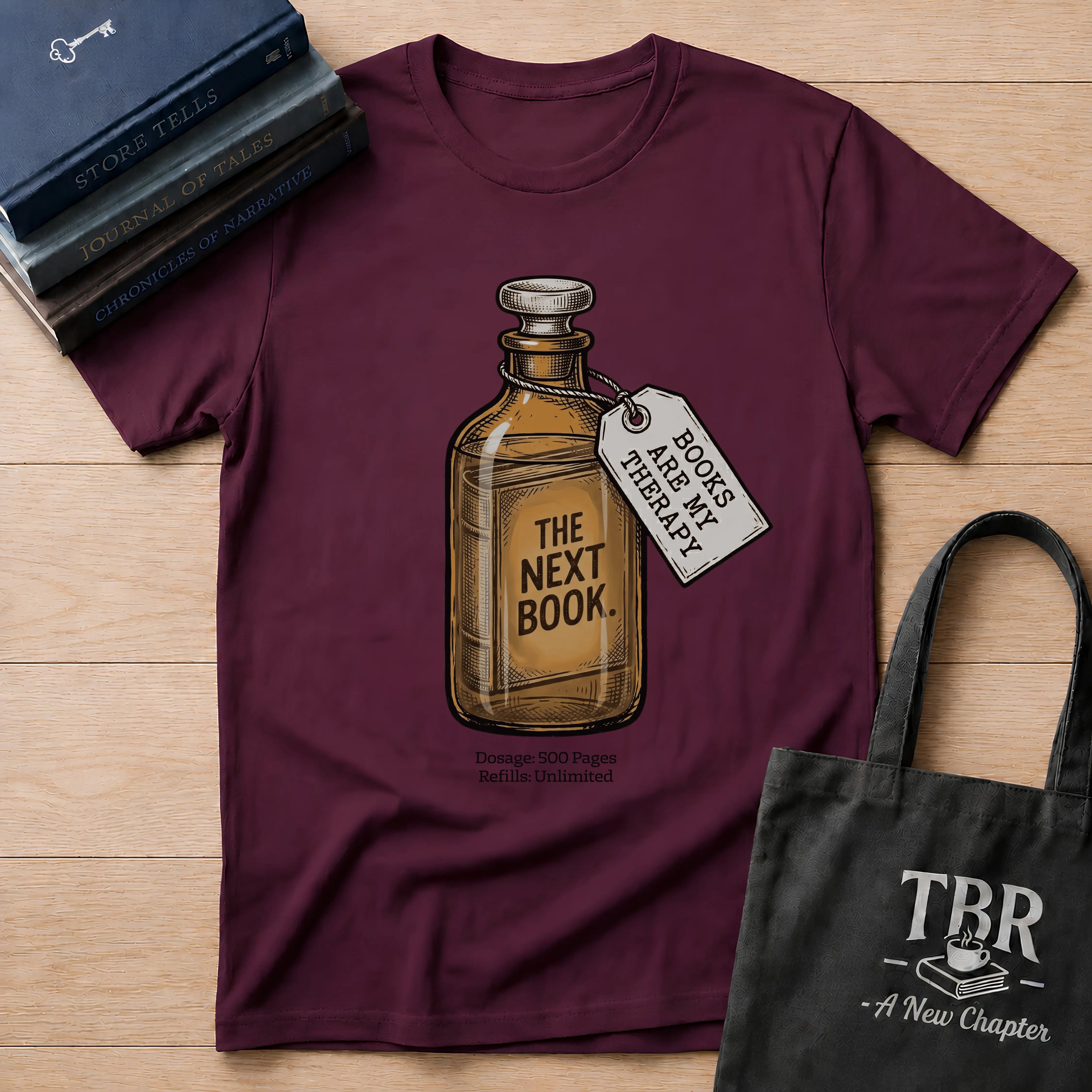 The Next Book Books Are My Therapy T-Shirt