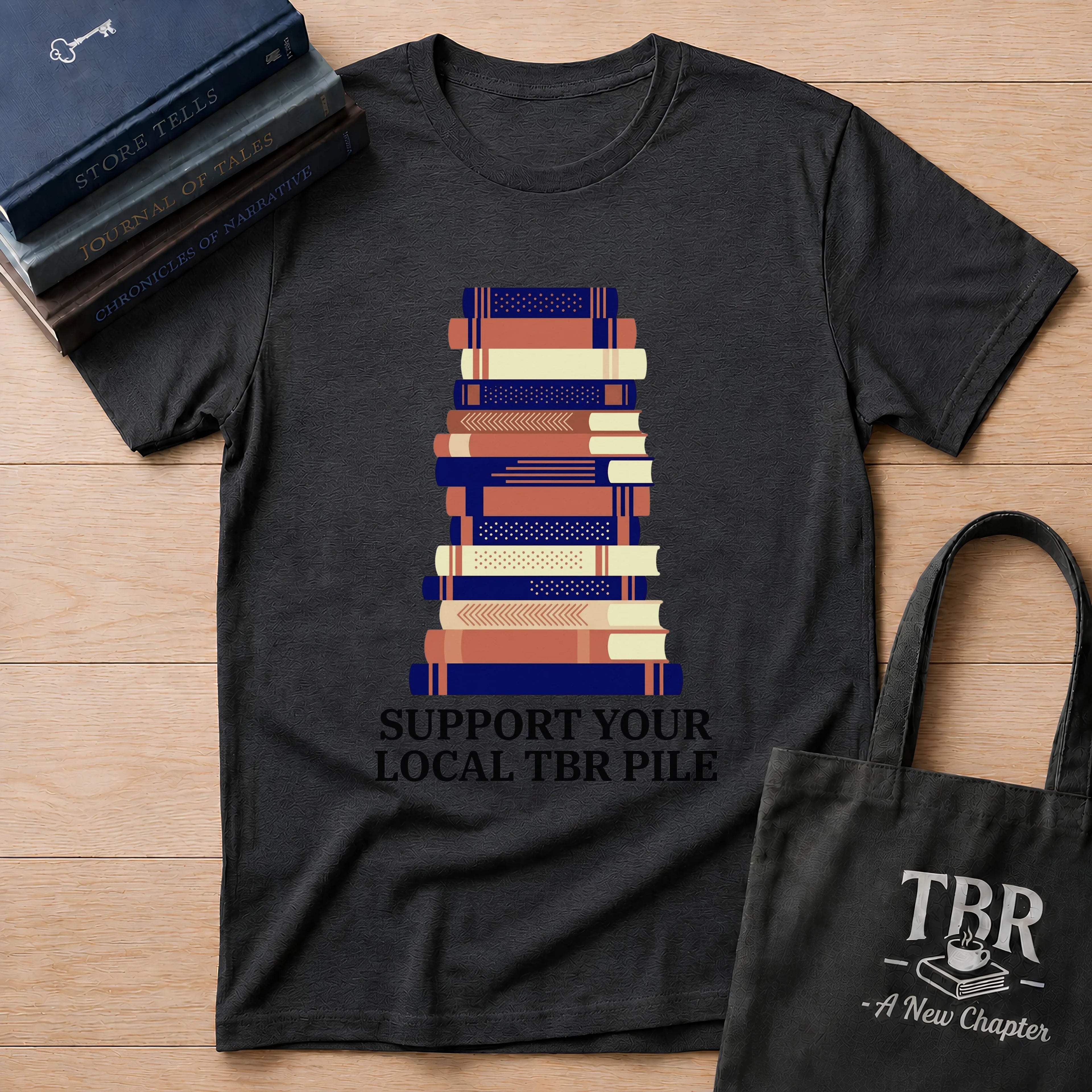 Support Your Local TBR Pile T-Shirt