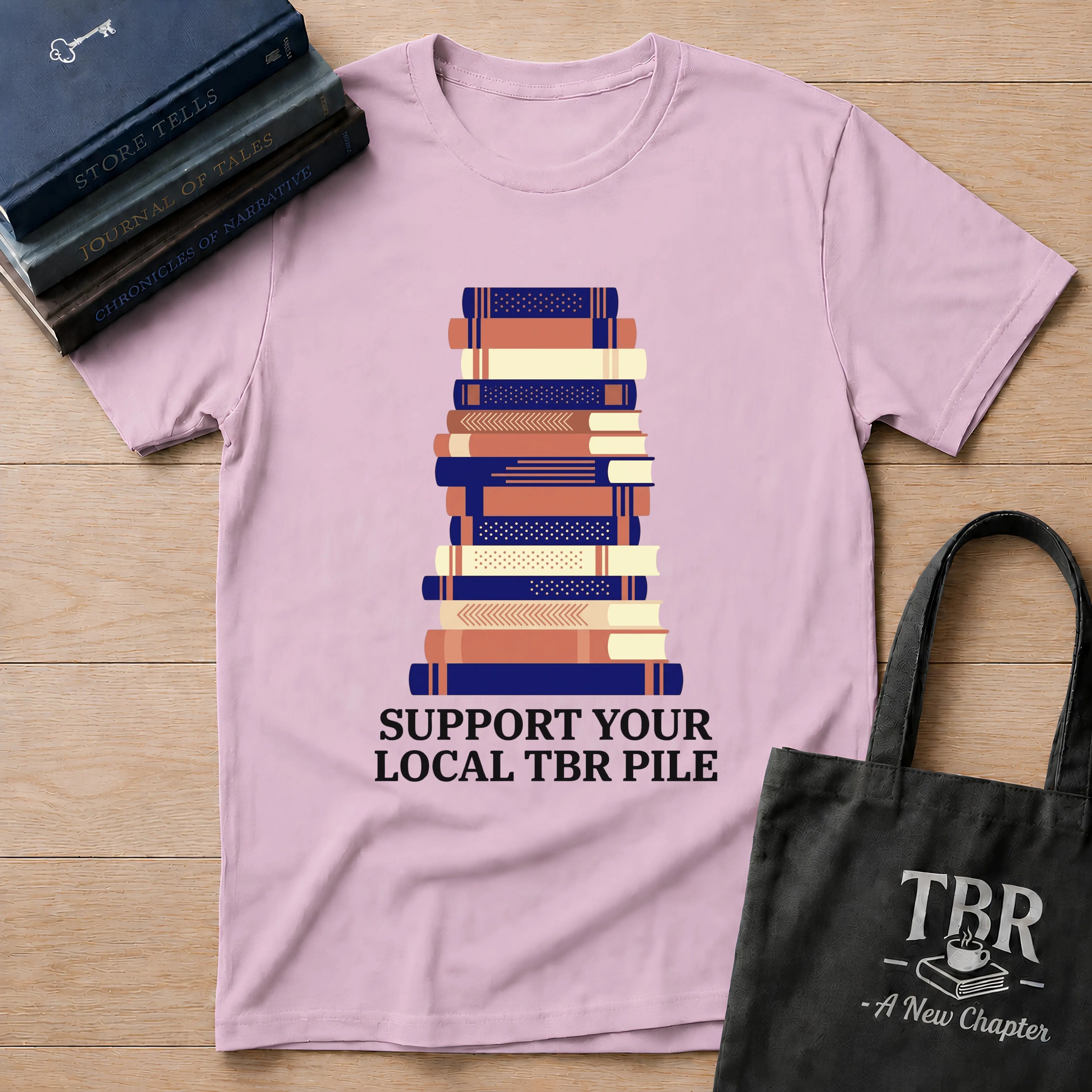 Support Your Local TBR Pile T-Shirt