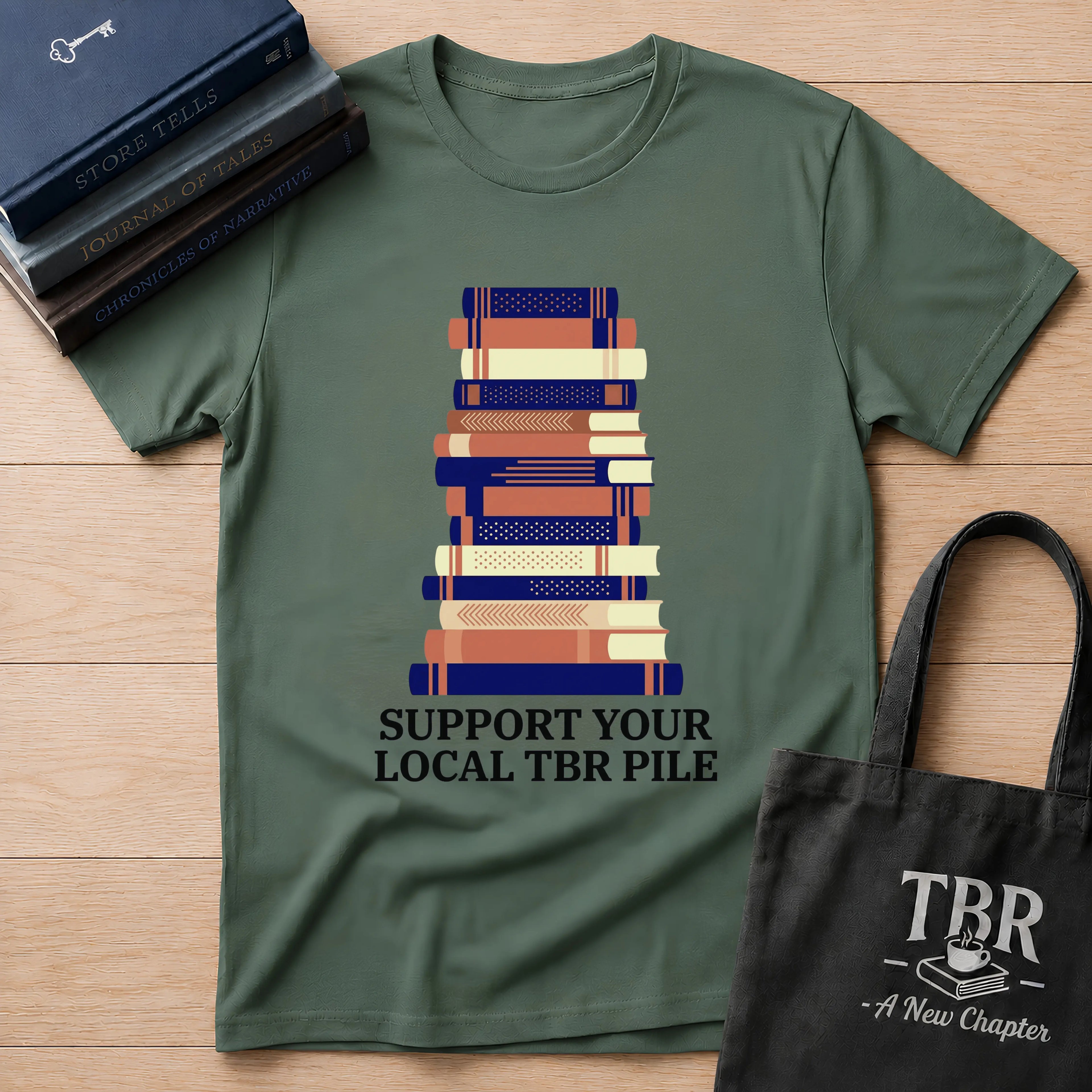 Support Your Local TBR Pile T-Shirt