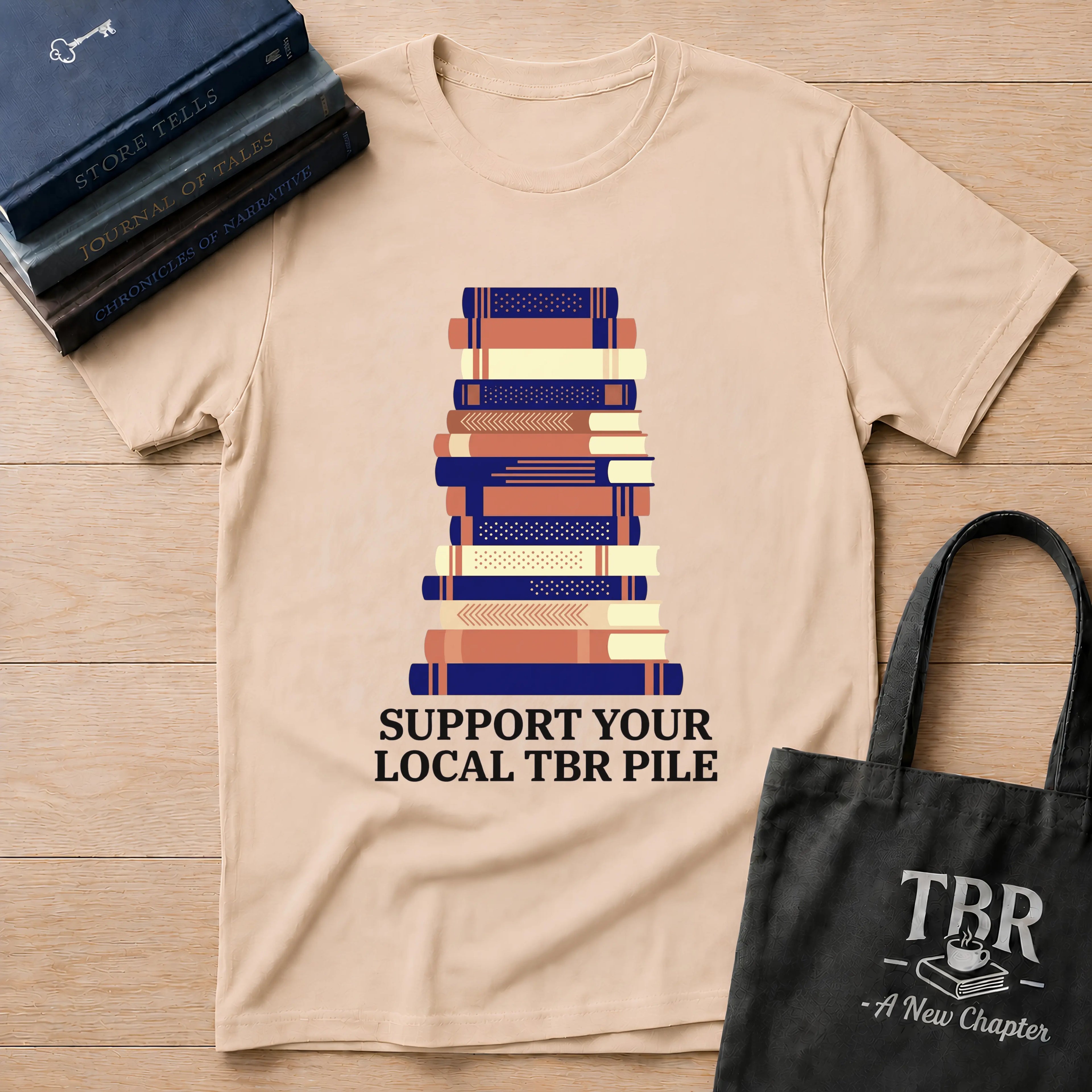 Support Your Local TBR Pile T-Shirt
