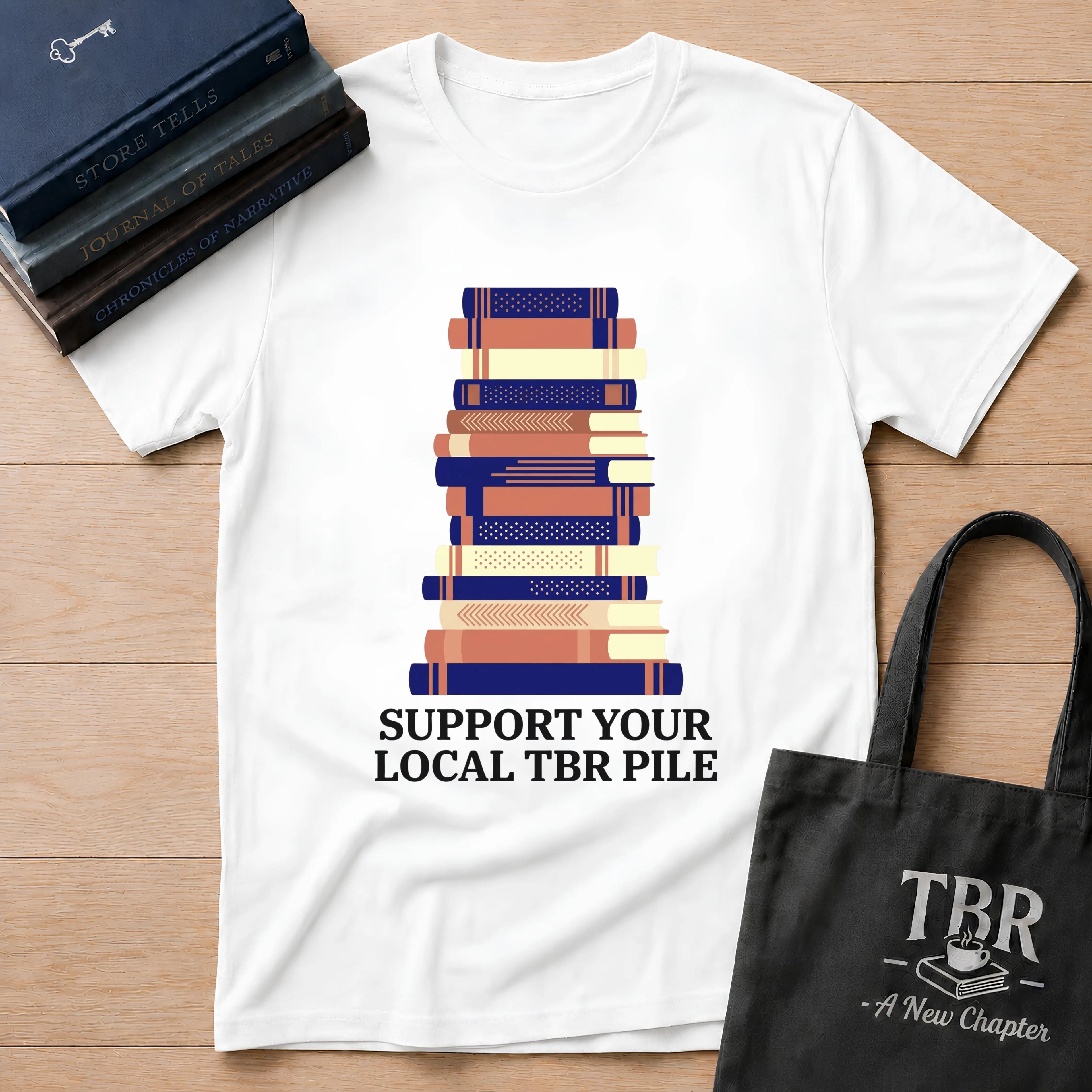 Support Your Local TBR Pile T-Shirt