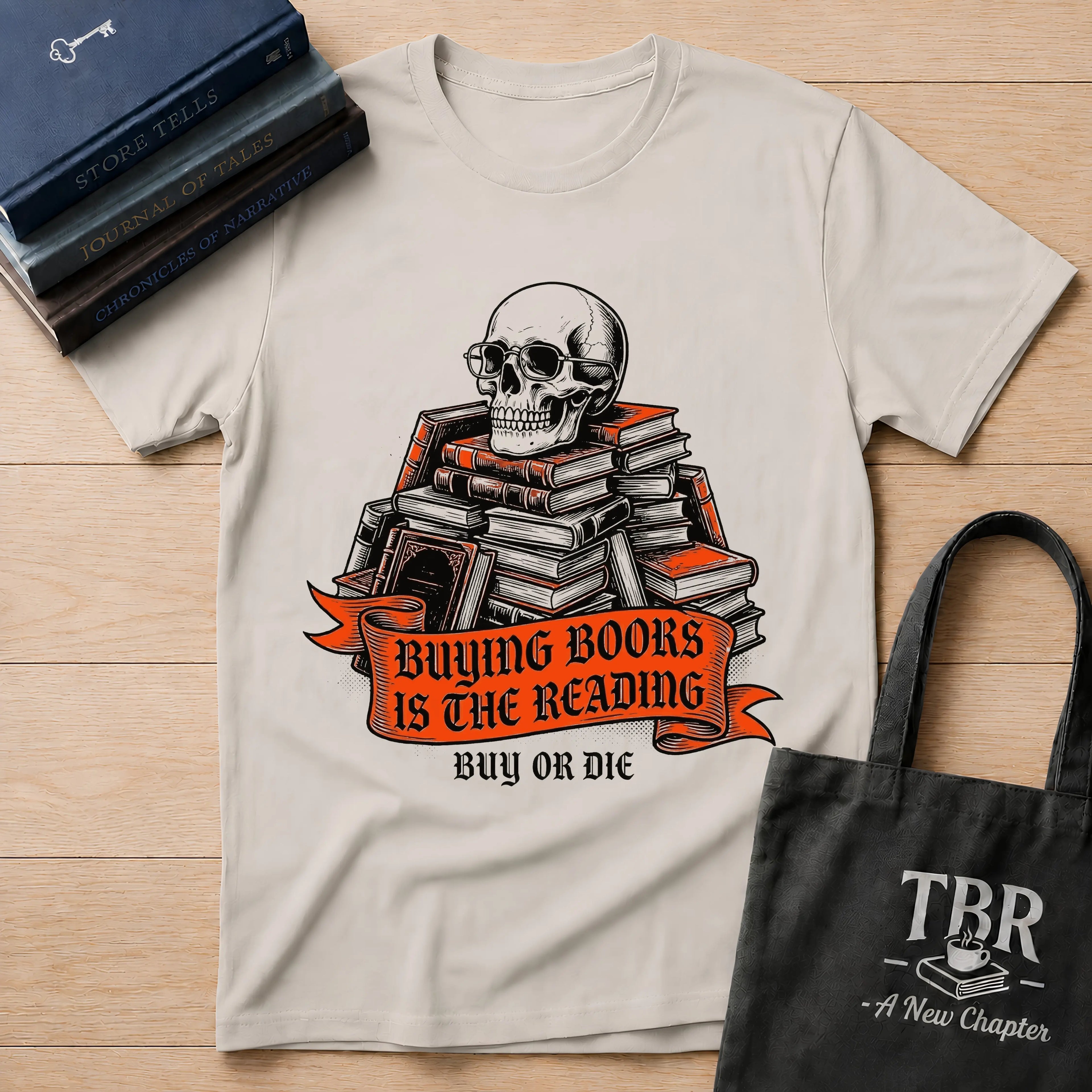Buying Books Is The Reading - Buy Or Die T-Shirt