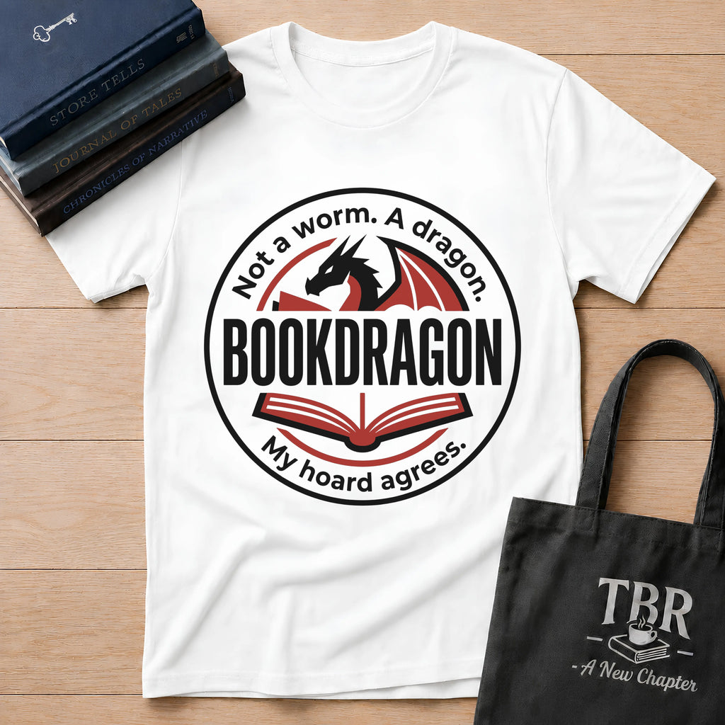 Not A Worm A Dragon Bookdragon My Hoard Agrees T-Shirt
