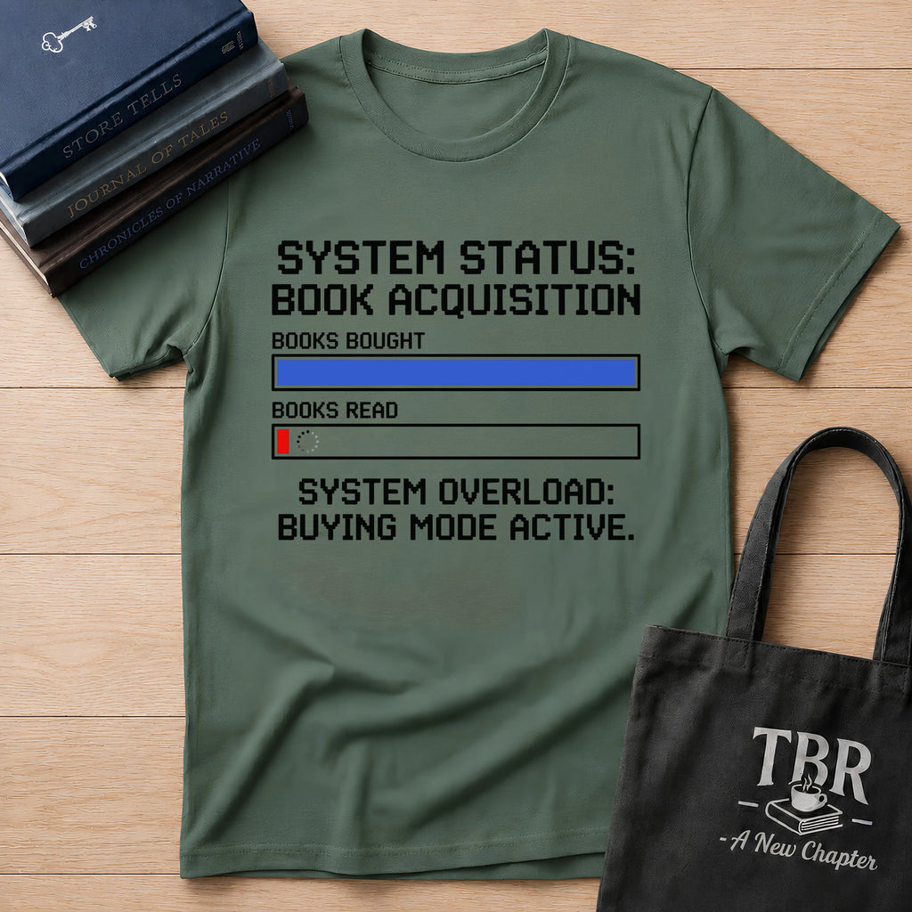 System Status Book Acquisition Buying Mode Active T-Shirt