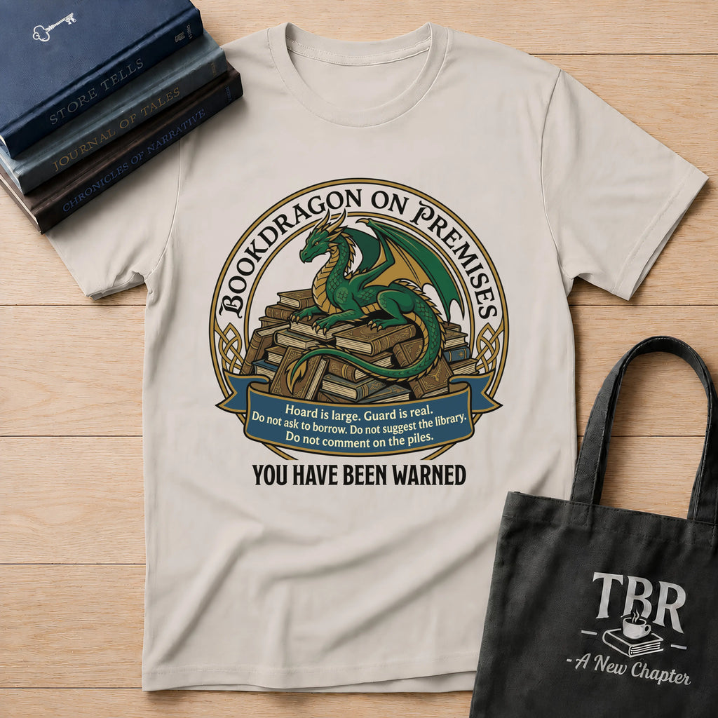 Bookdragon On Premises You Have Been Warned T-Shirt