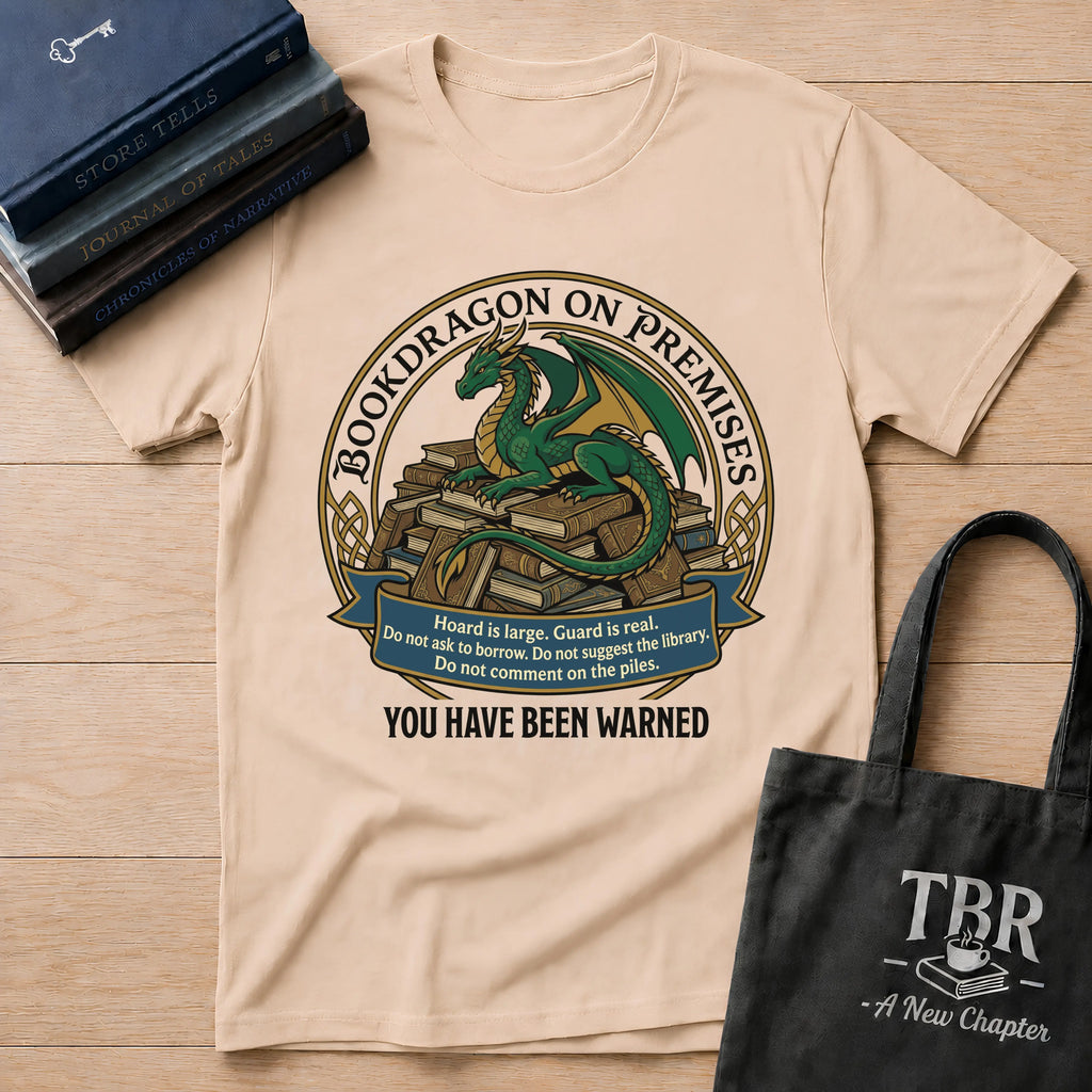 Bookdragon On Premises You Have Been Warned T-Shirt