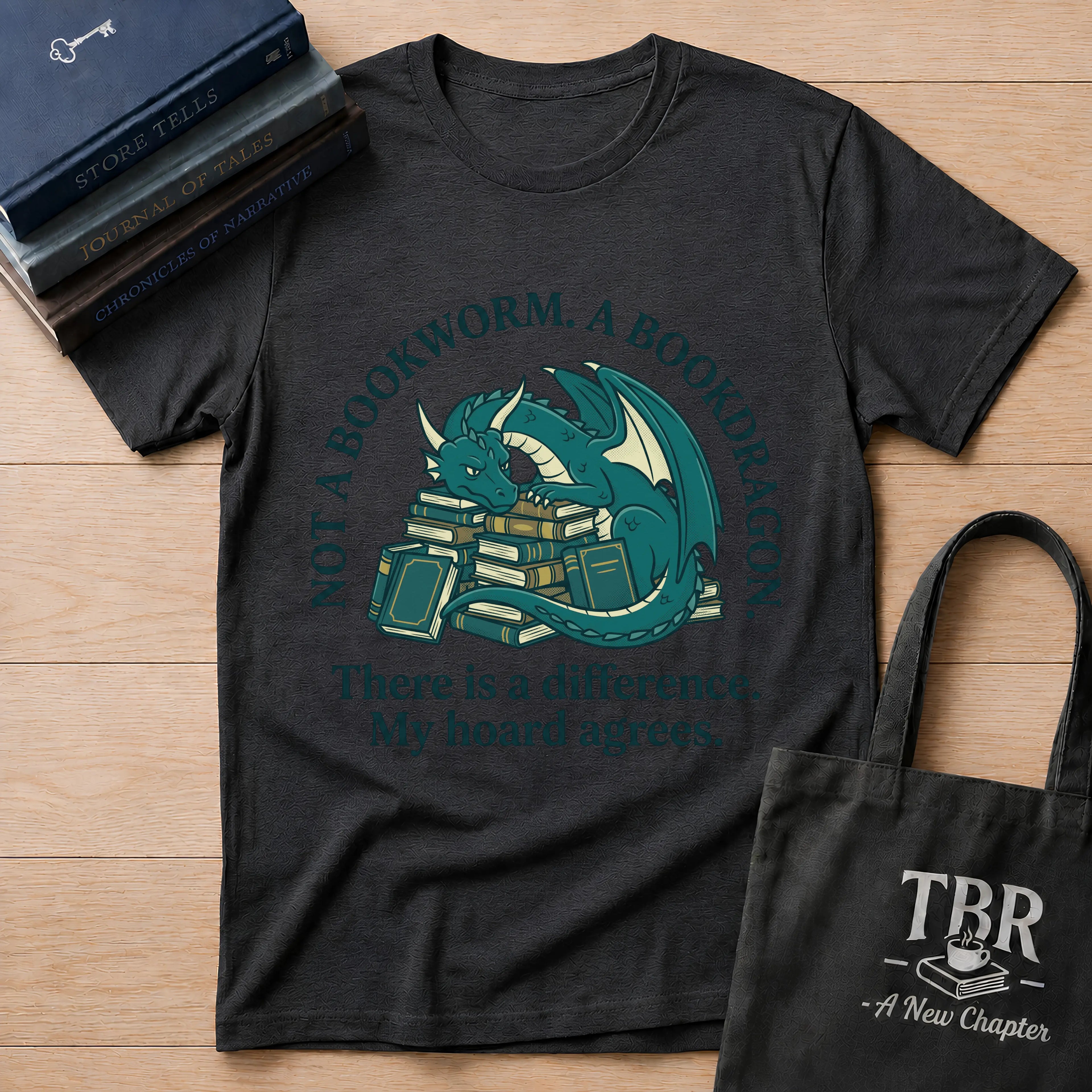 Not A Bookworm A Bookdragon There Is A Difference T-Shirt