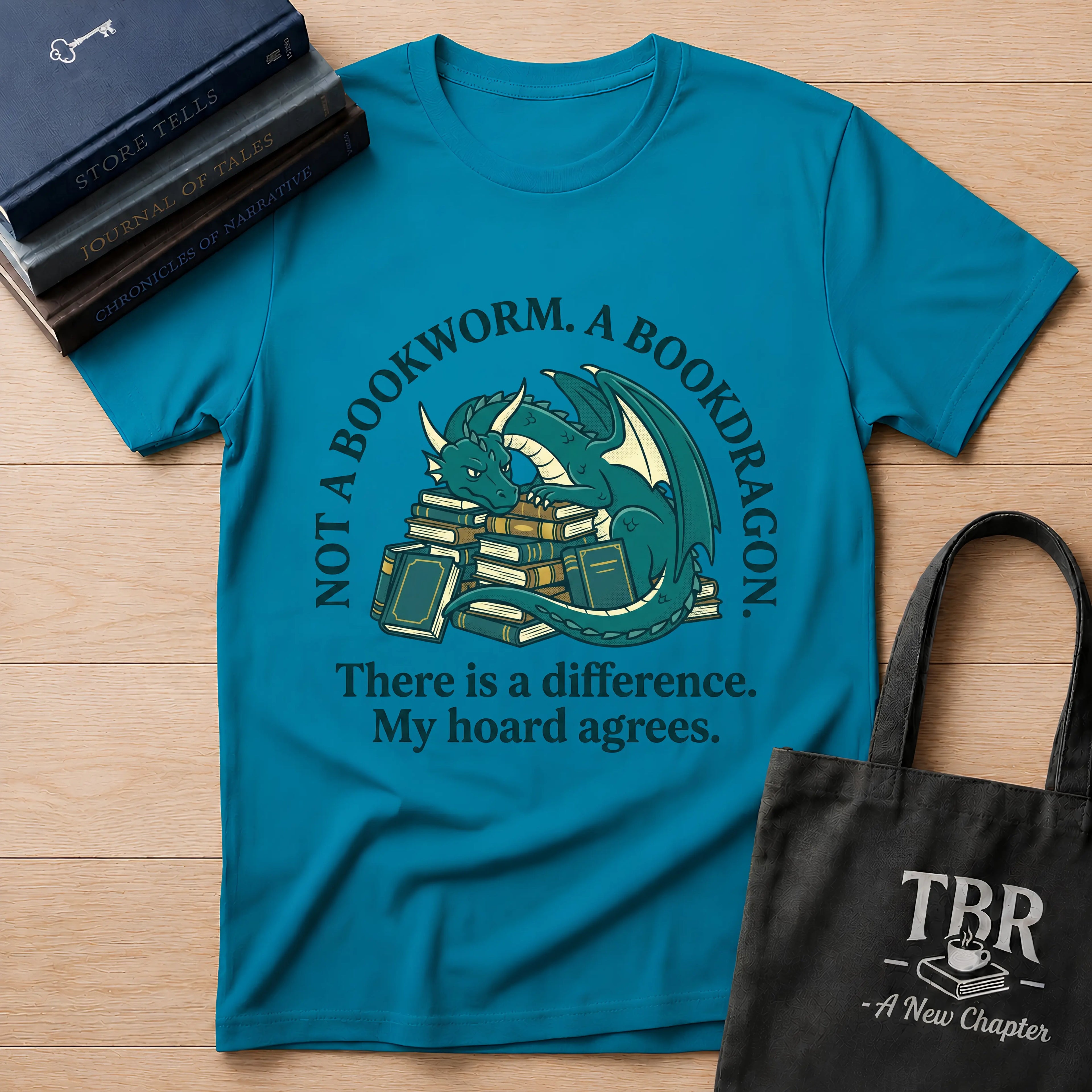 Not A Bookworm A Bookdragon There Is A Difference T-Shirt