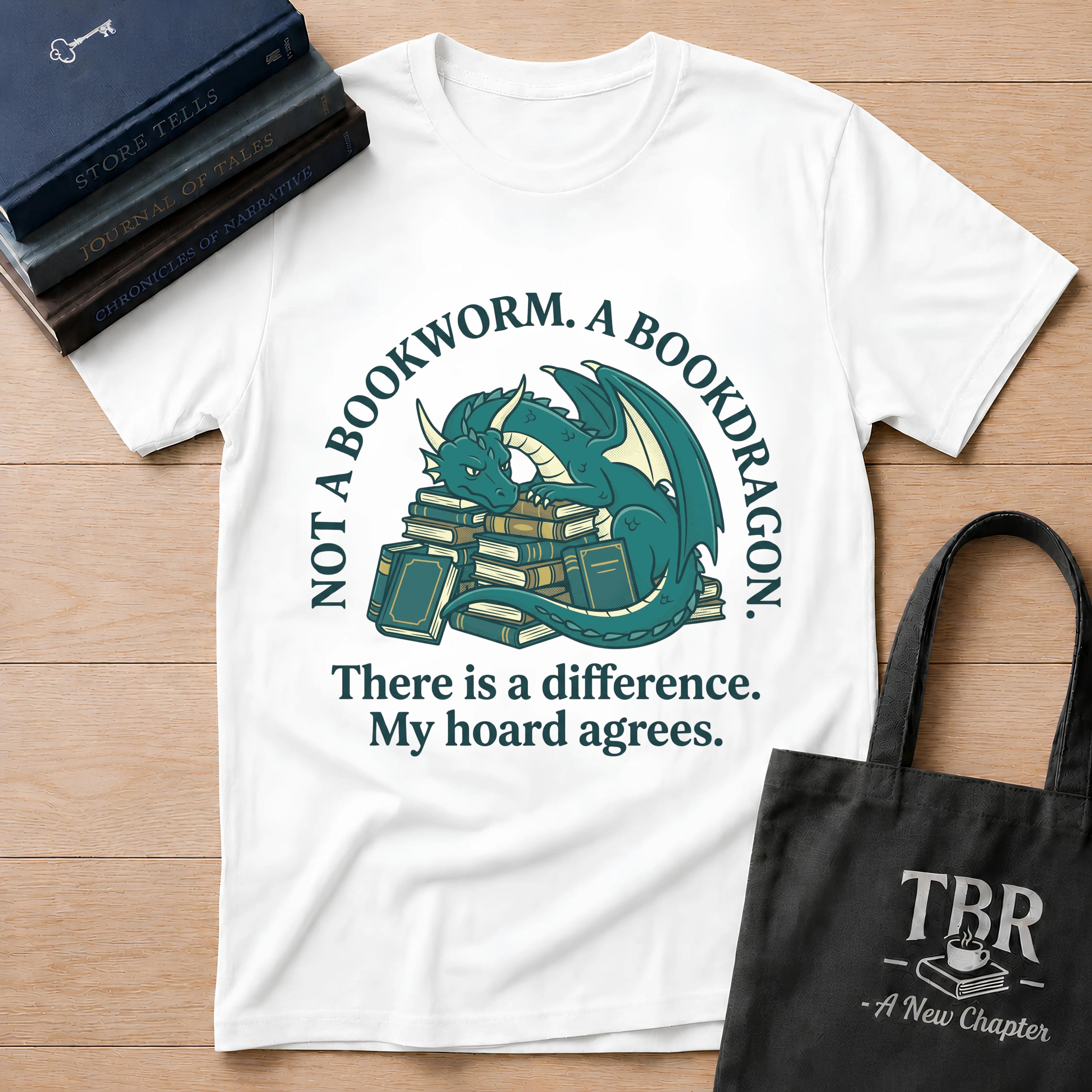 Not A Bookworm A Bookdragon There Is A Difference T-Shirt