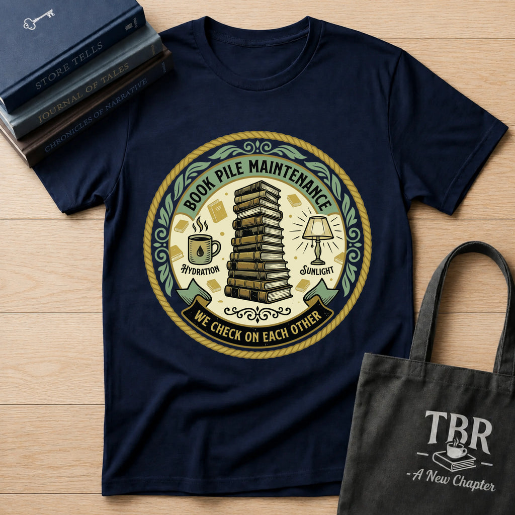 Book Pile Maintenance T-Shirt