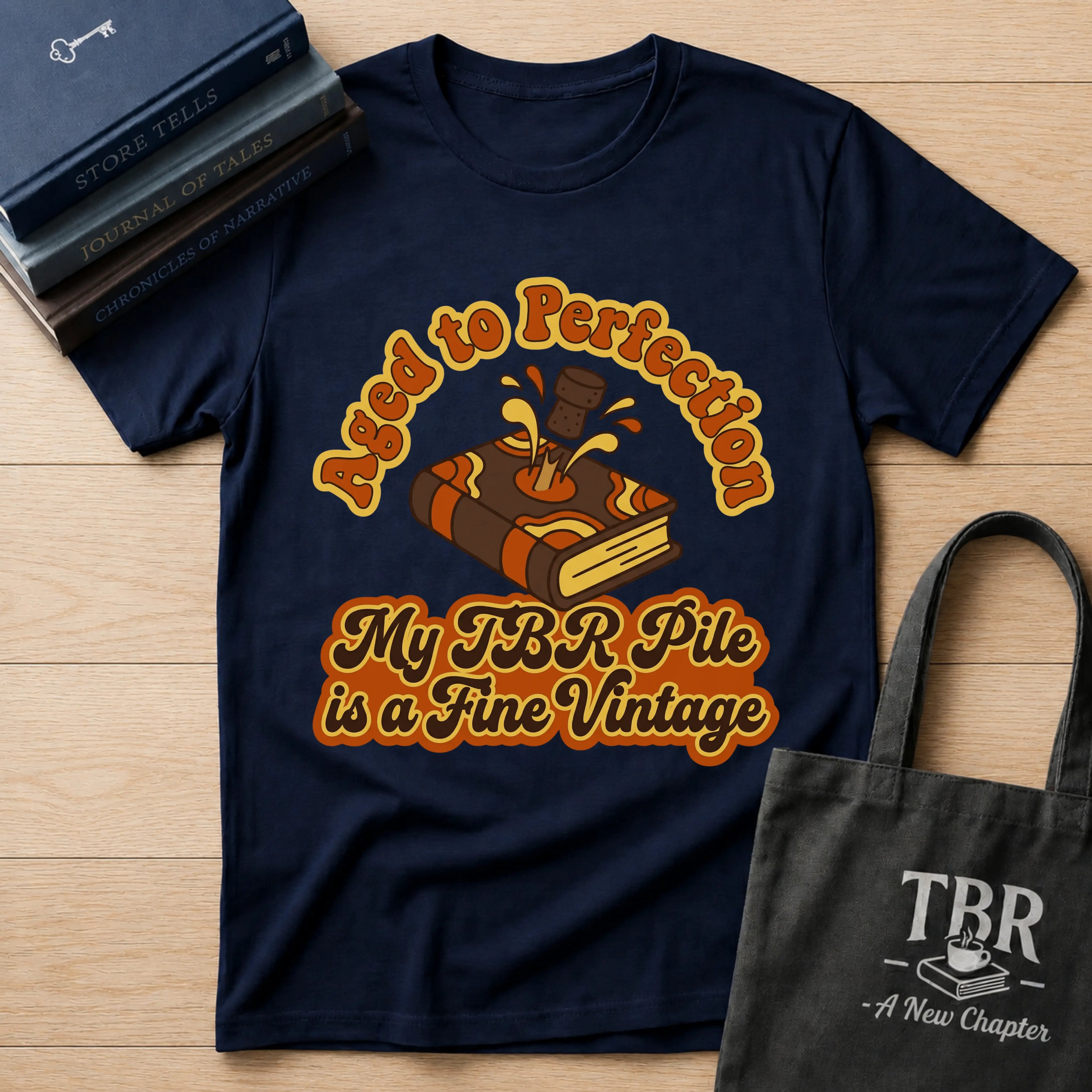 Aged To Perfection My TBR Is A Fine Vintage T-Shirt