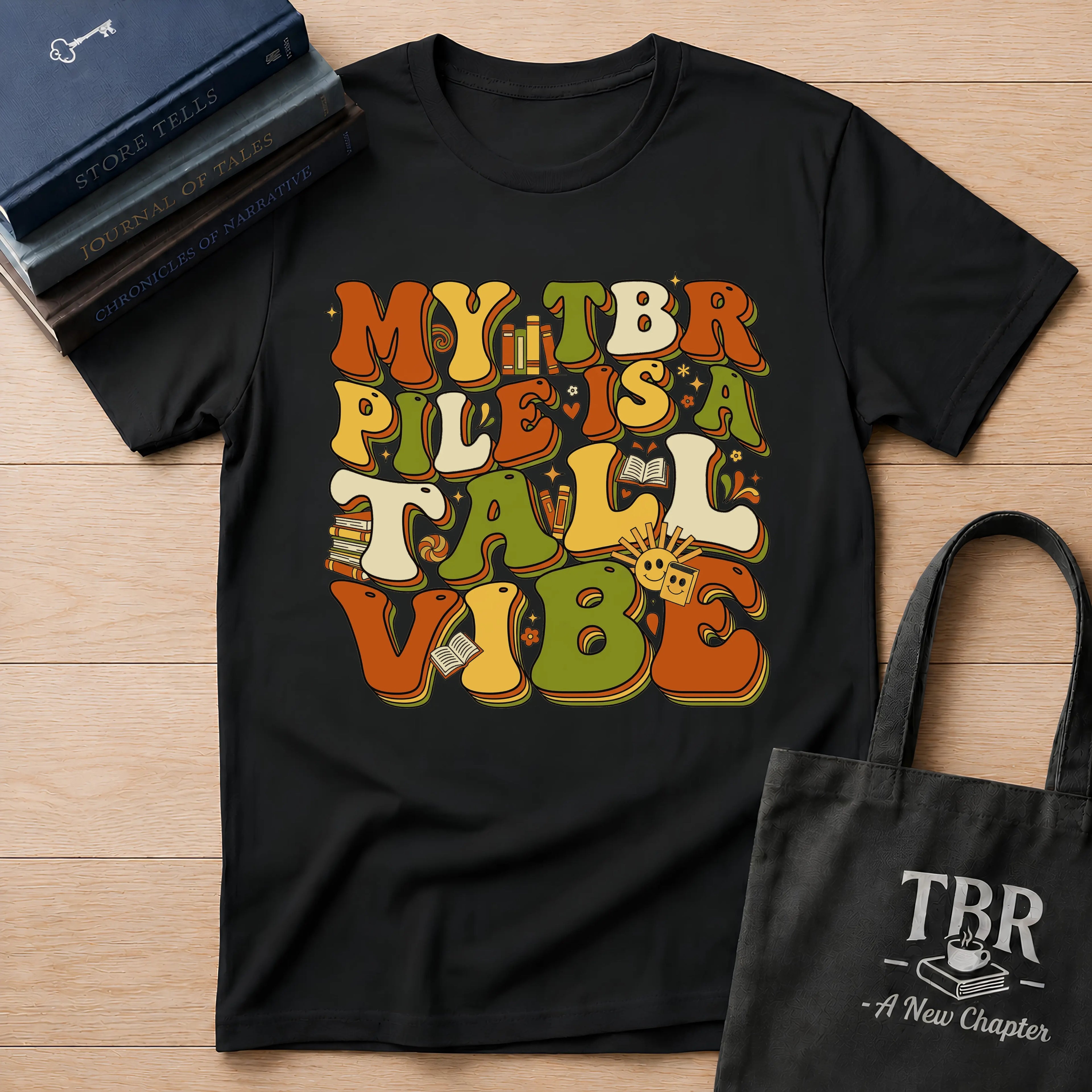 My TBR Pile Is A Tall Vibe T-Shirt