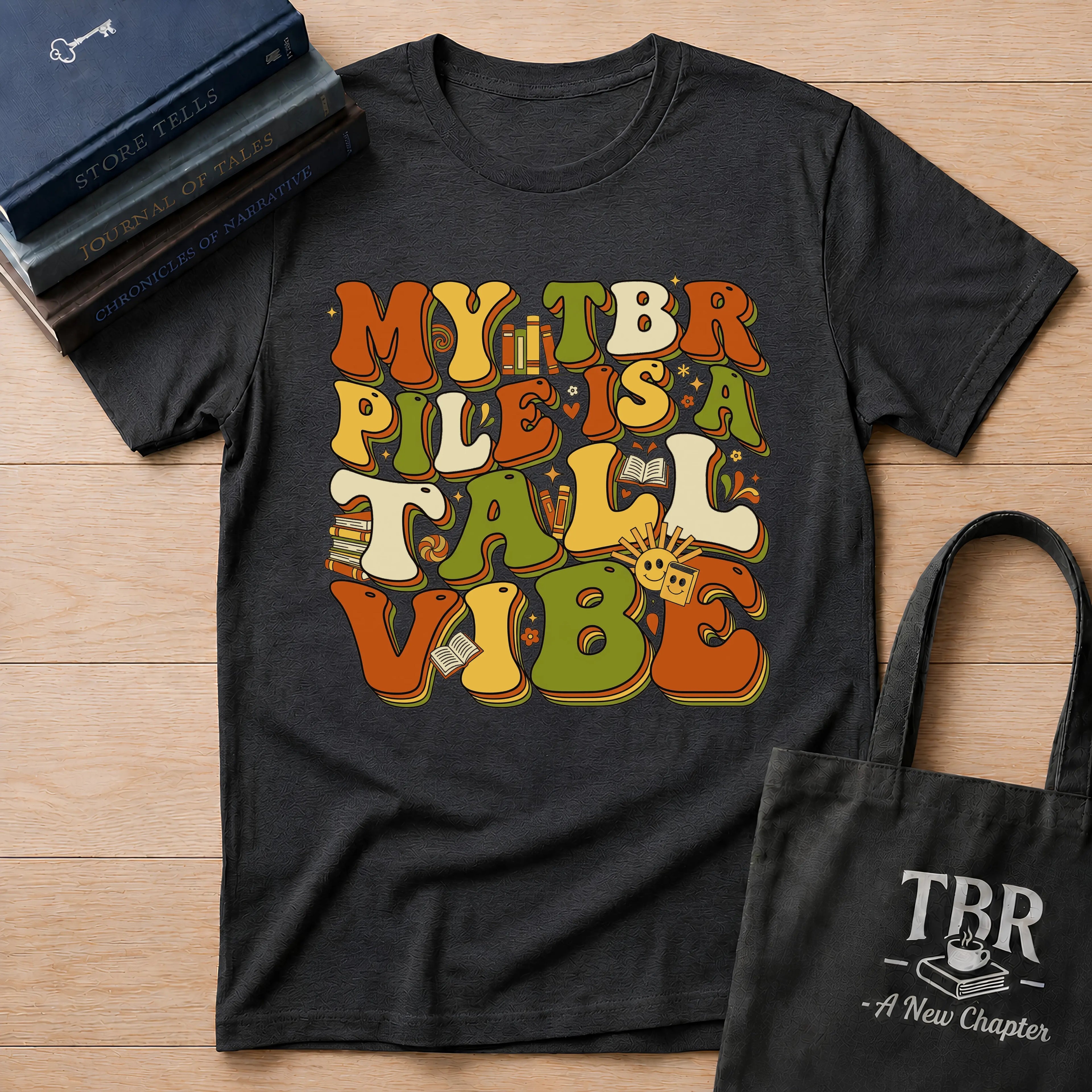 My TBR Pile Is A Tall Vibe T-Shirt