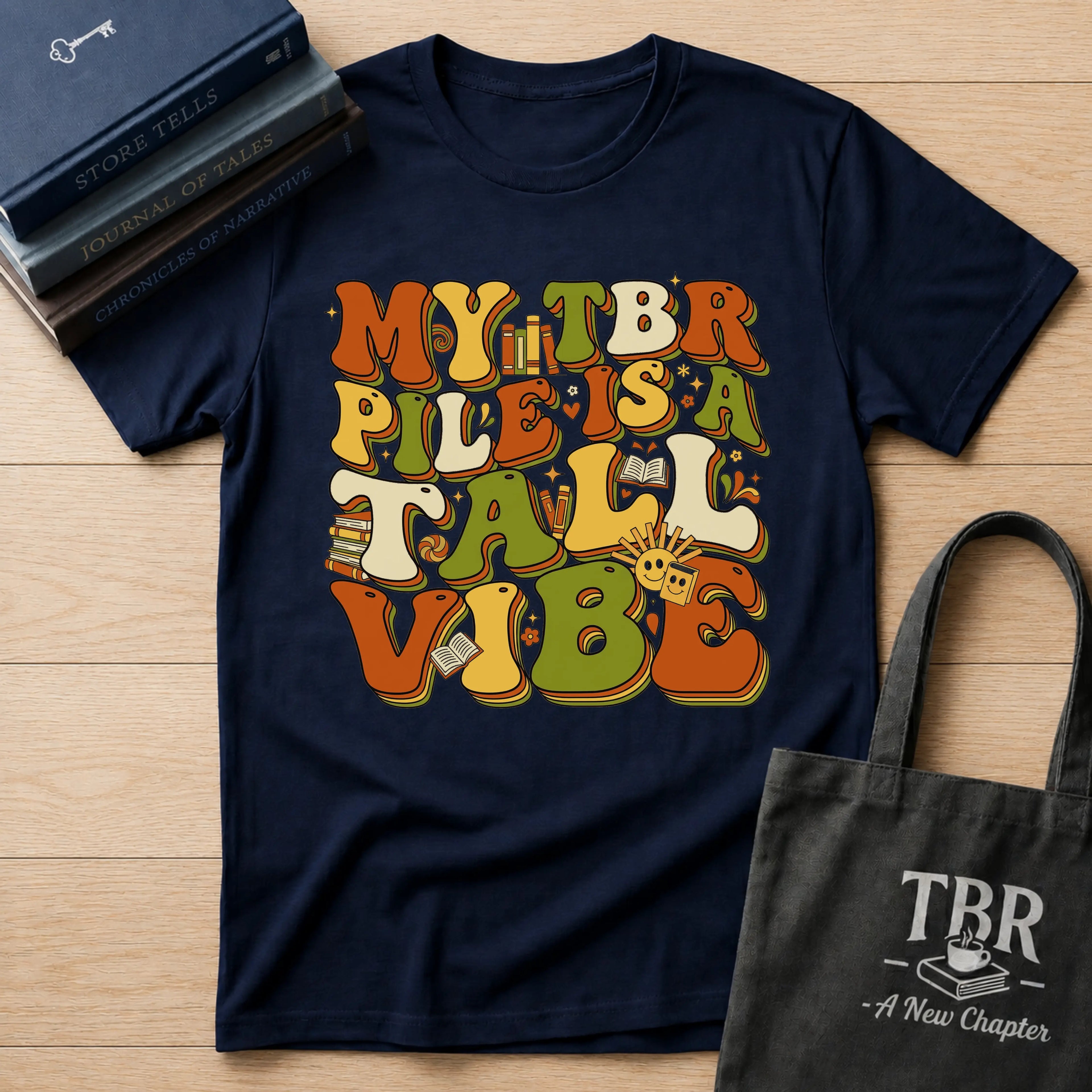 My TBR Pile Is A Tall Vibe T-Shirt