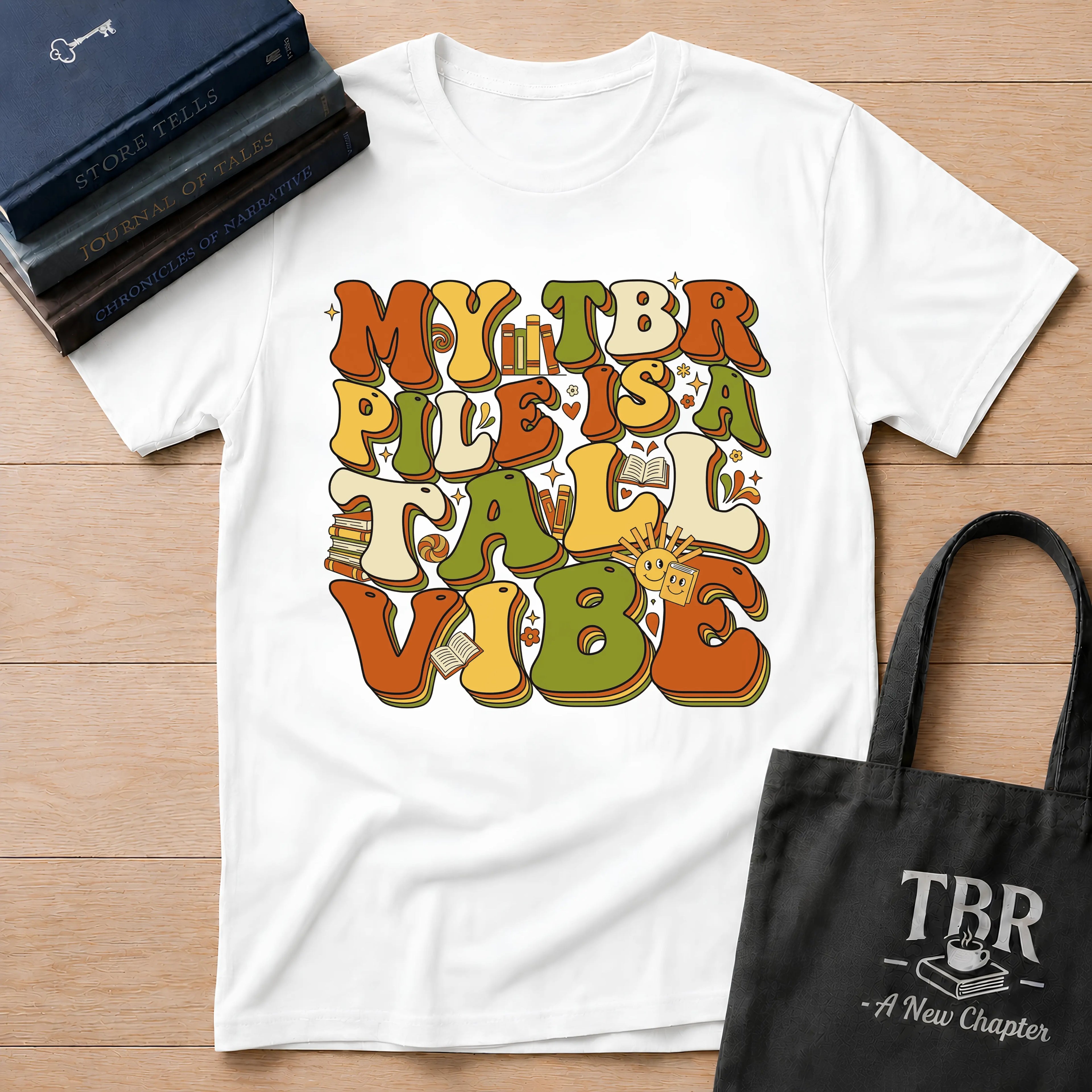 My TBR Pile Is A Tall Vibe T-Shirt