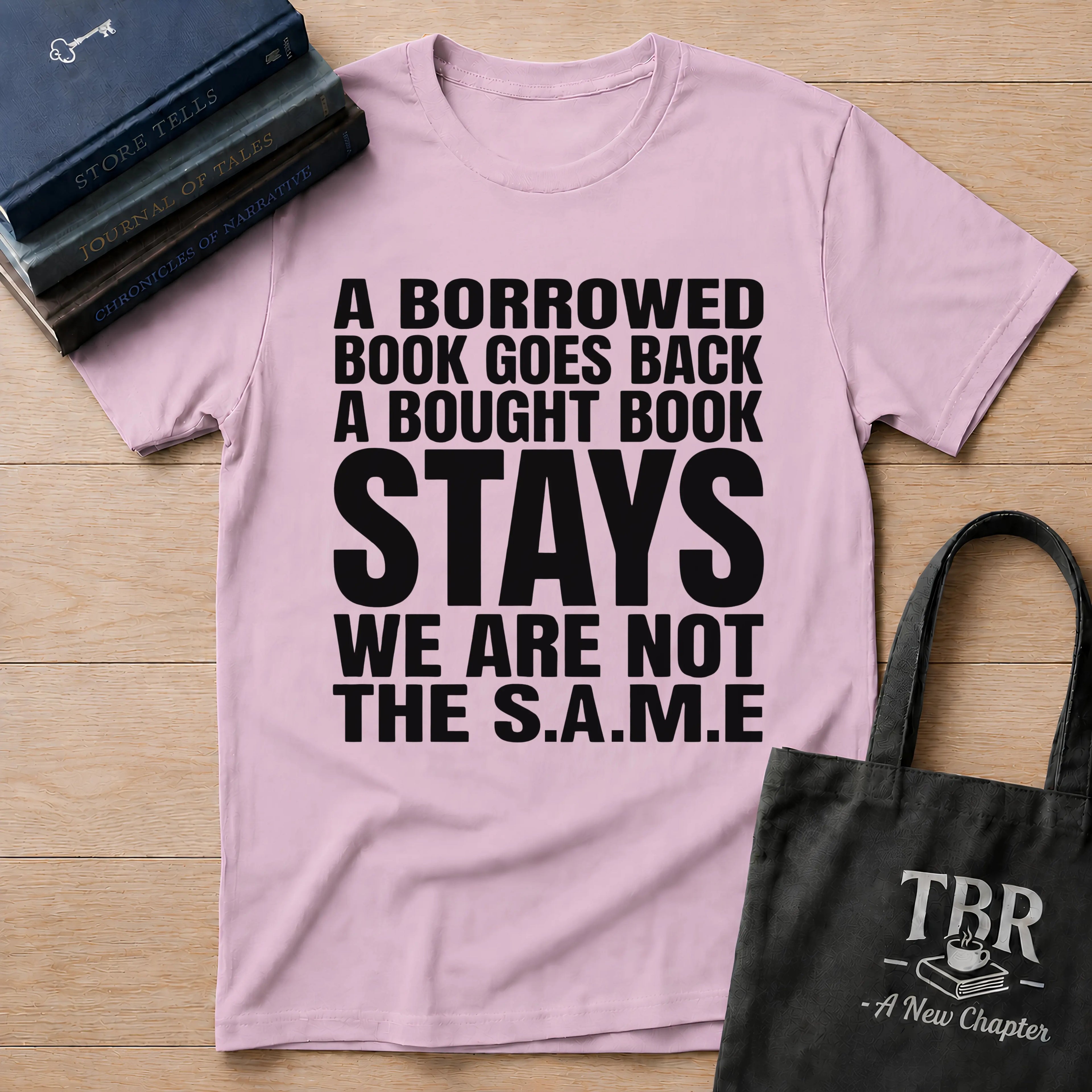 Borrowed Book Goes T-Shirt