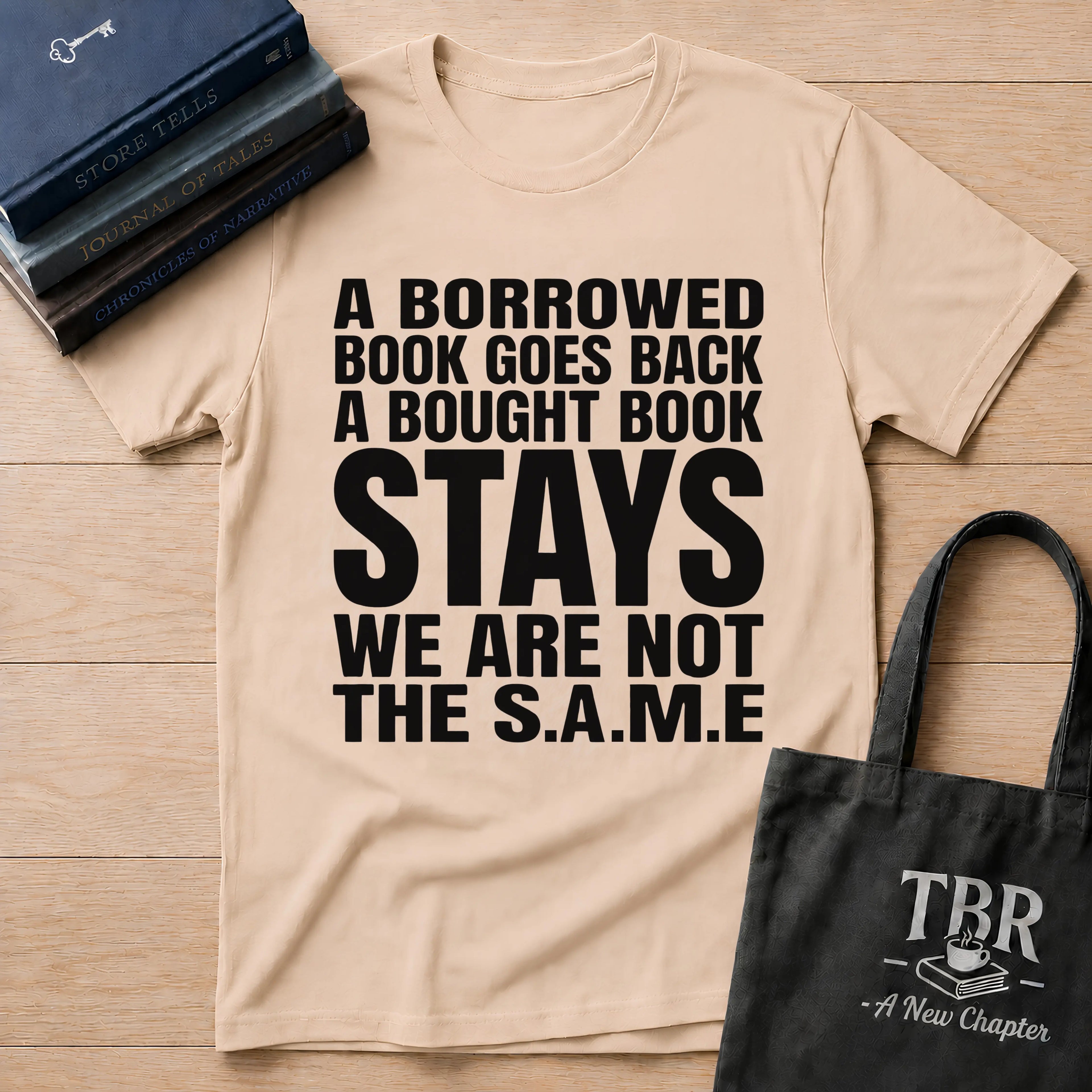 Borrowed Book Goes T-Shirt