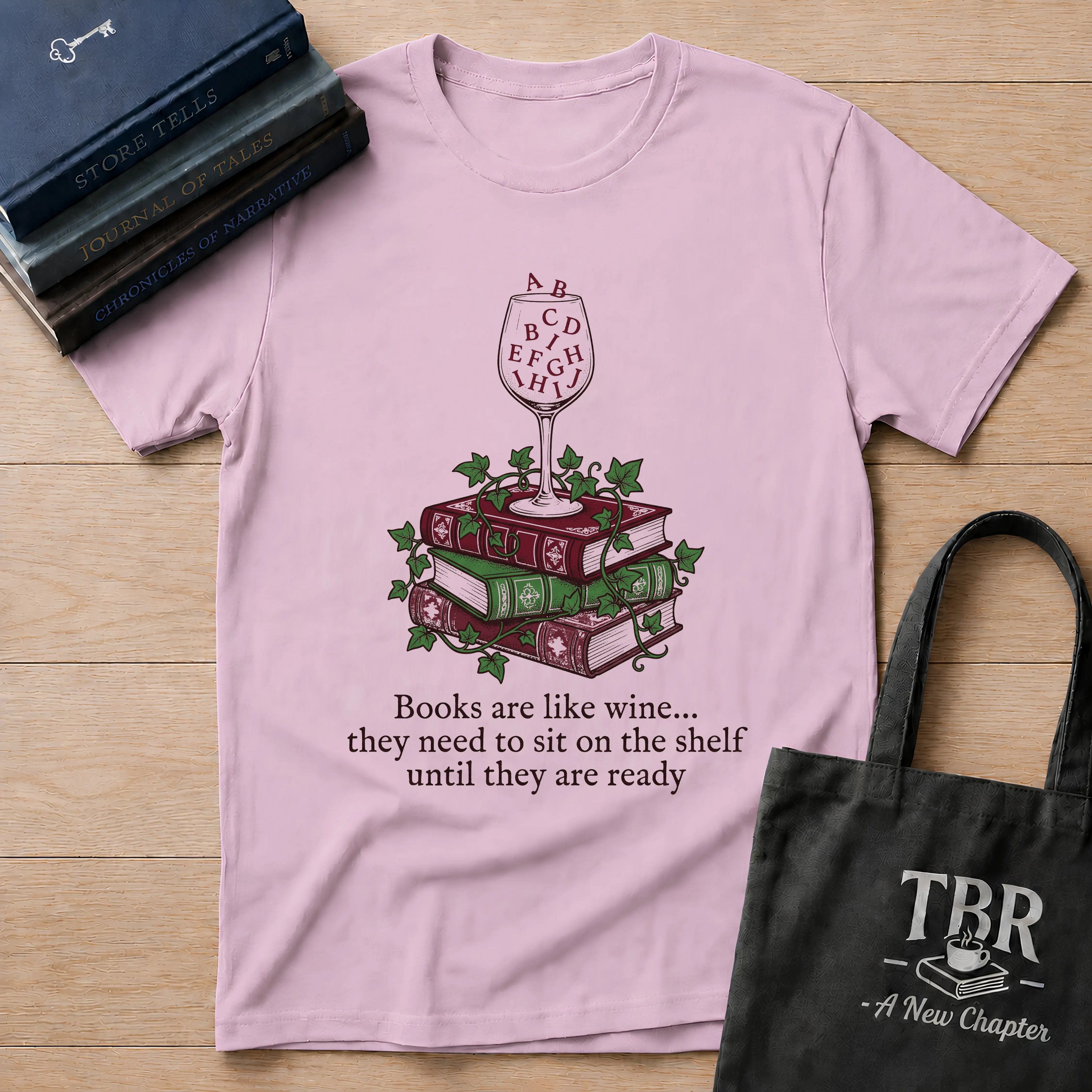 Books Like Wine T-Shirt
