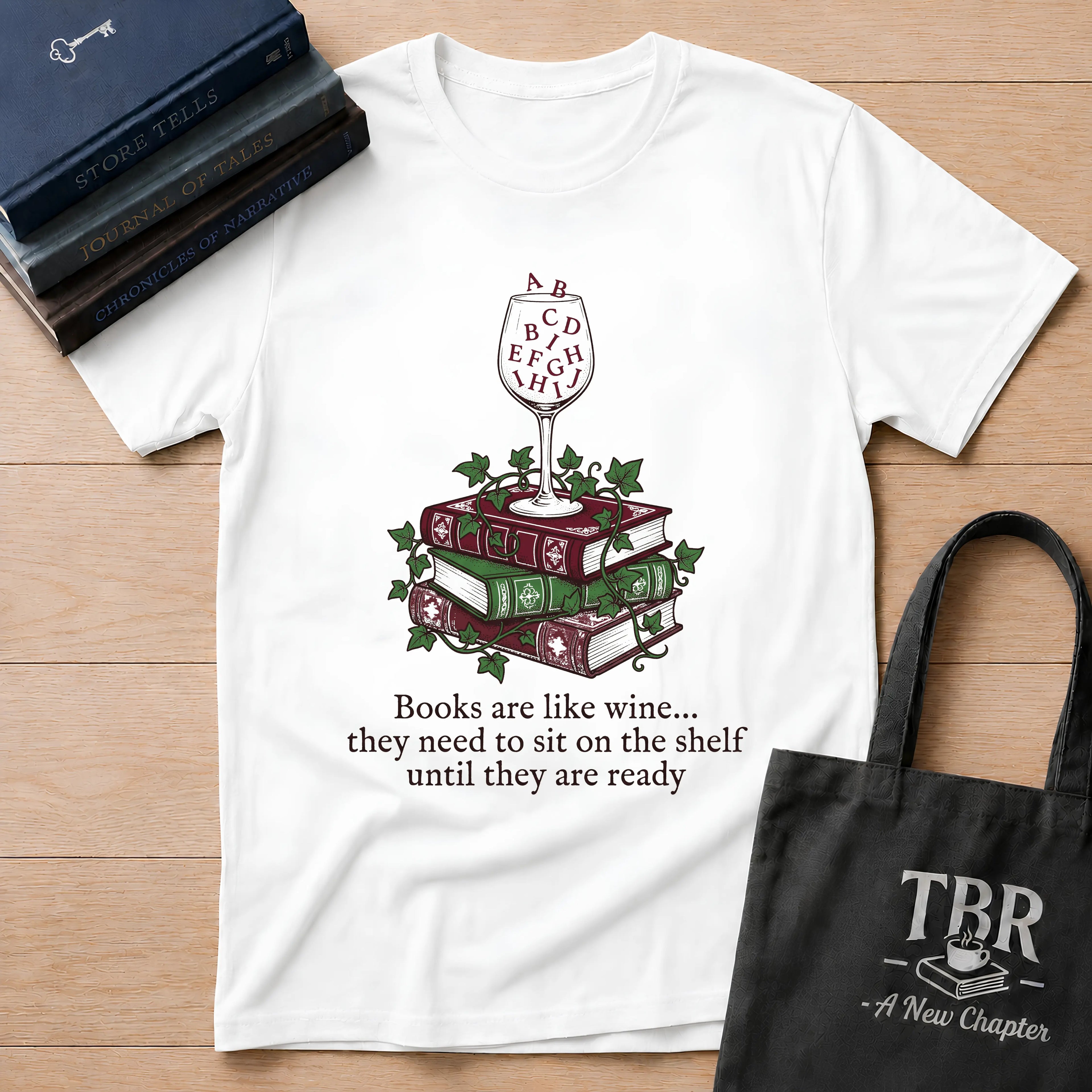 Books Like Wine T-Shirt
