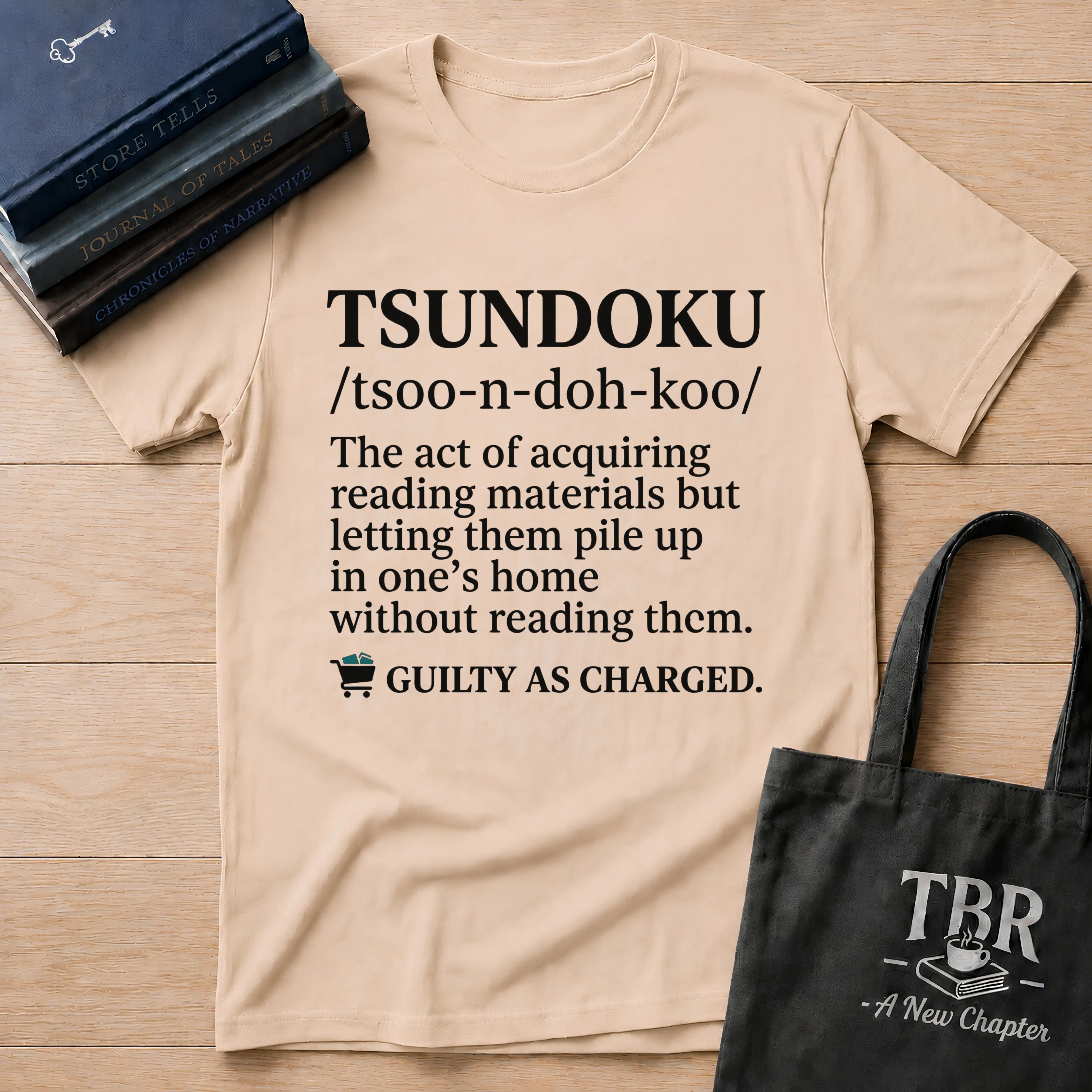 Tsundoku Definition Guilty As Charged T-Shirt