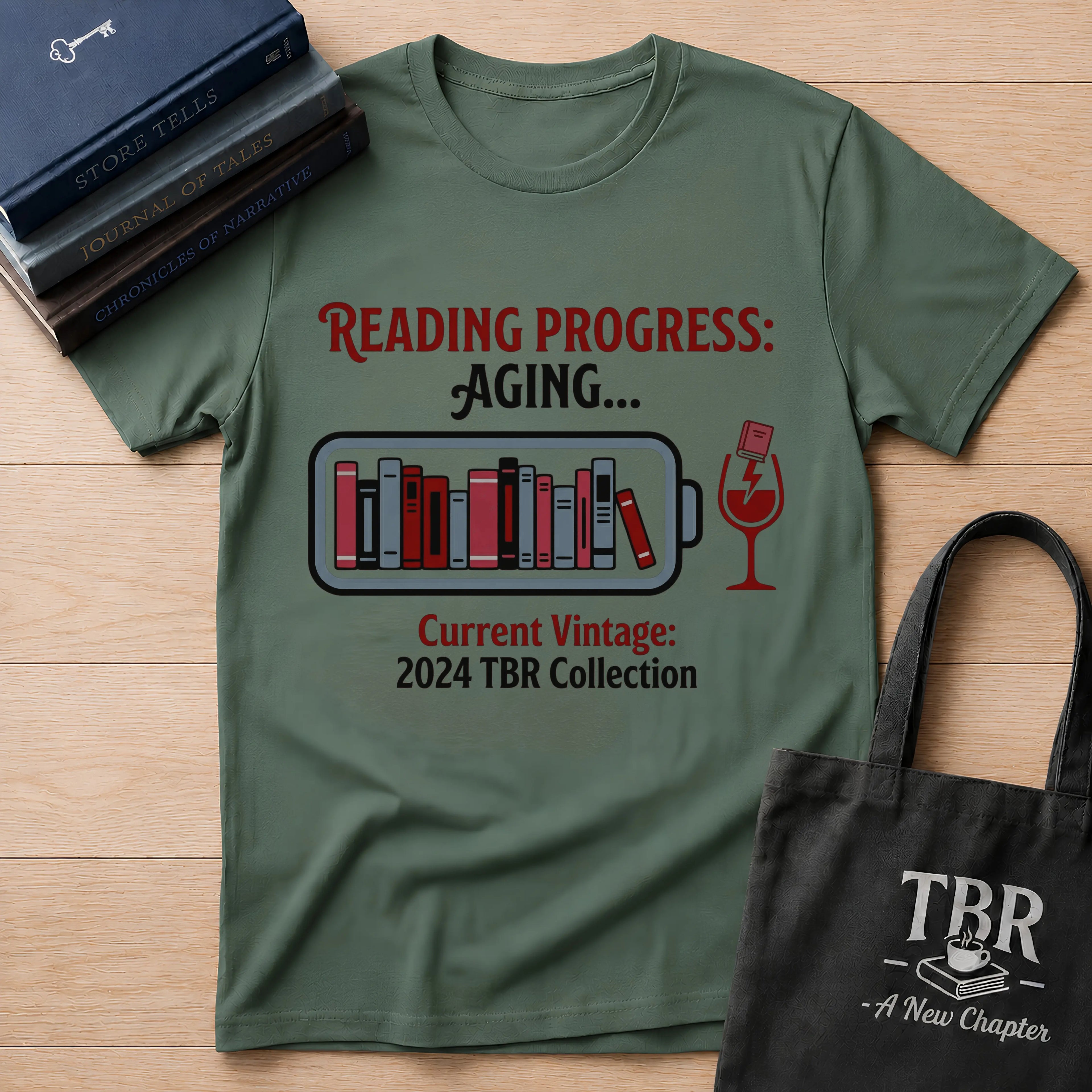 Reading Progress Aging Current Vintage T-Shirt