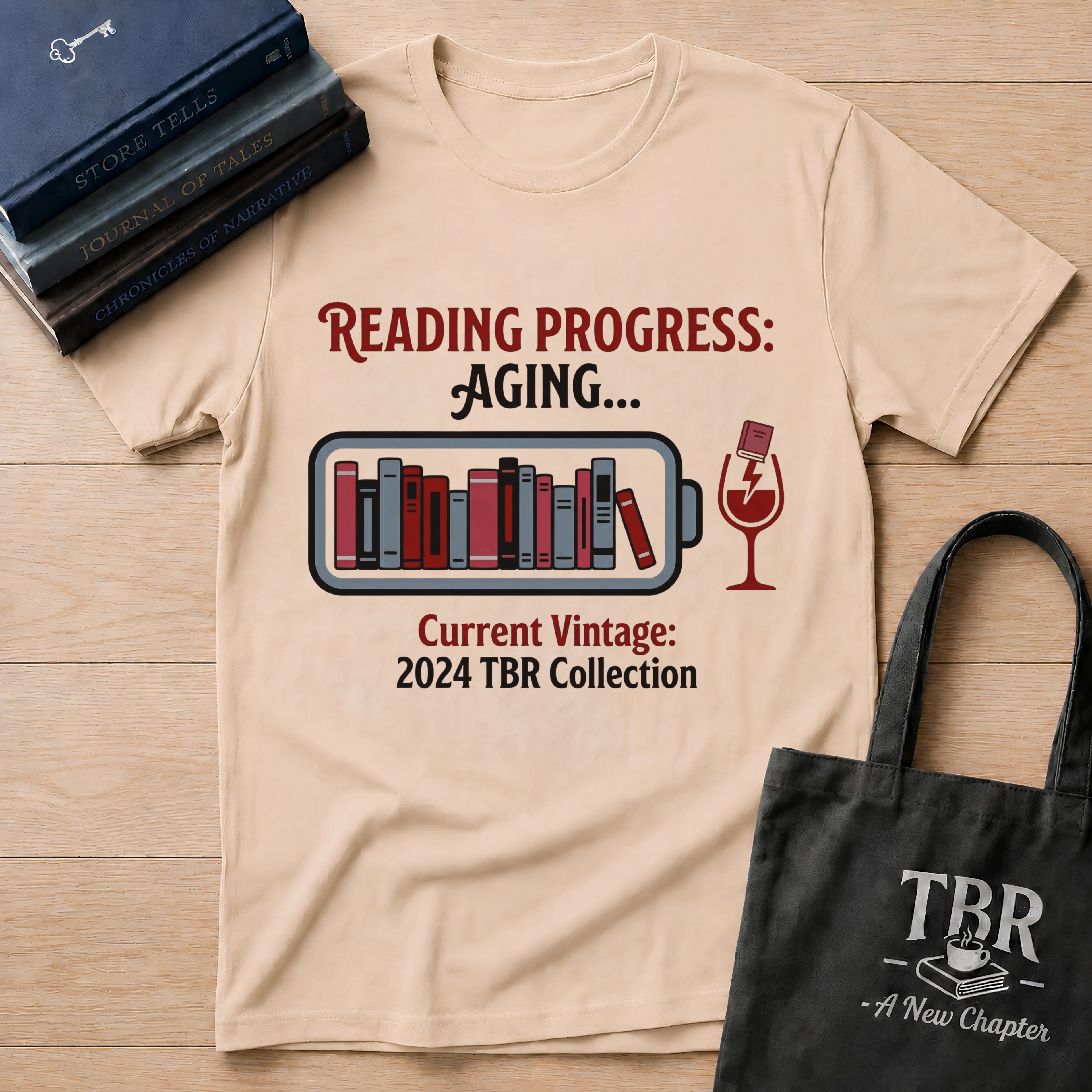 Reading Progress Aging Current Vintage T-Shirt