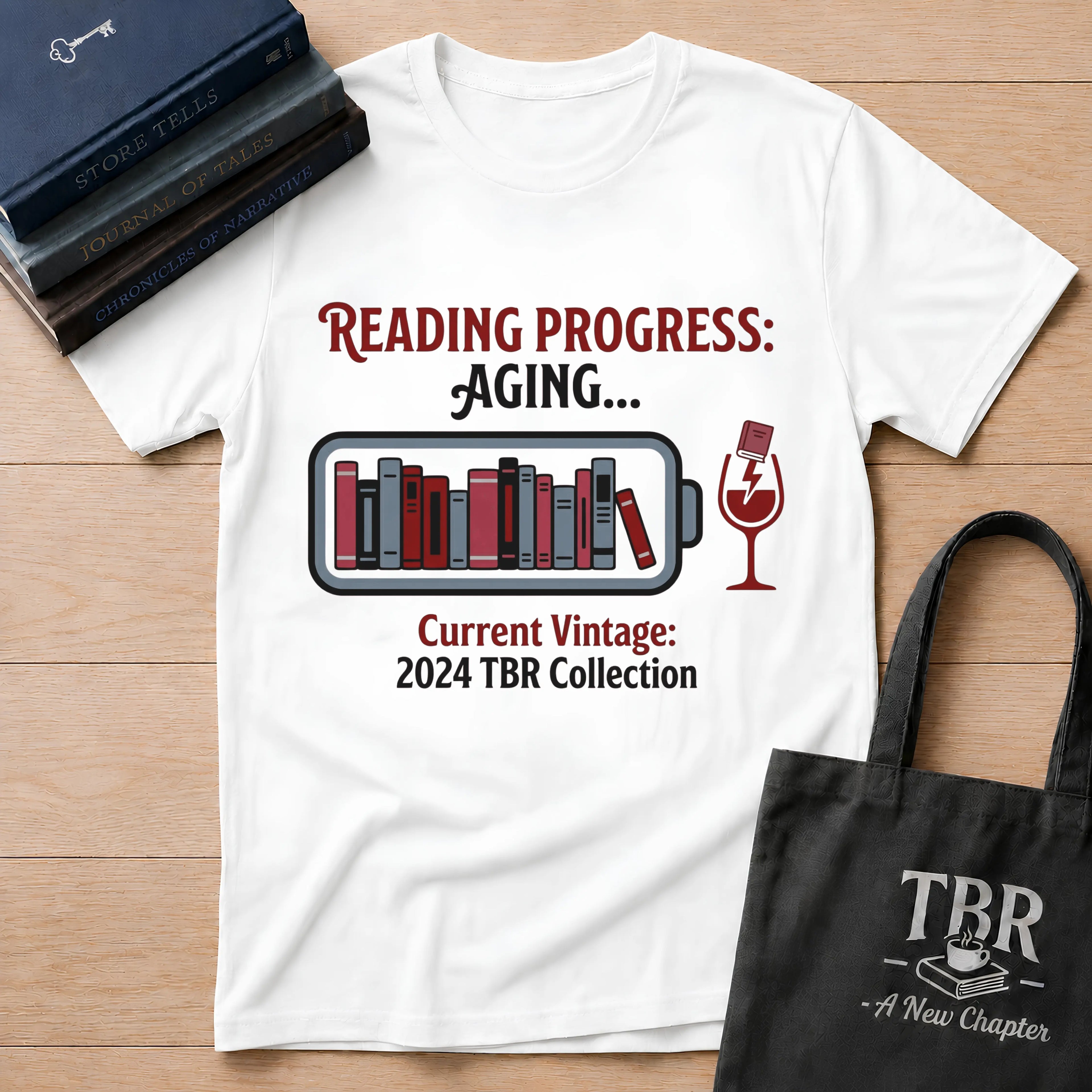 Reading Progress Aging Current Vintage T-Shirt