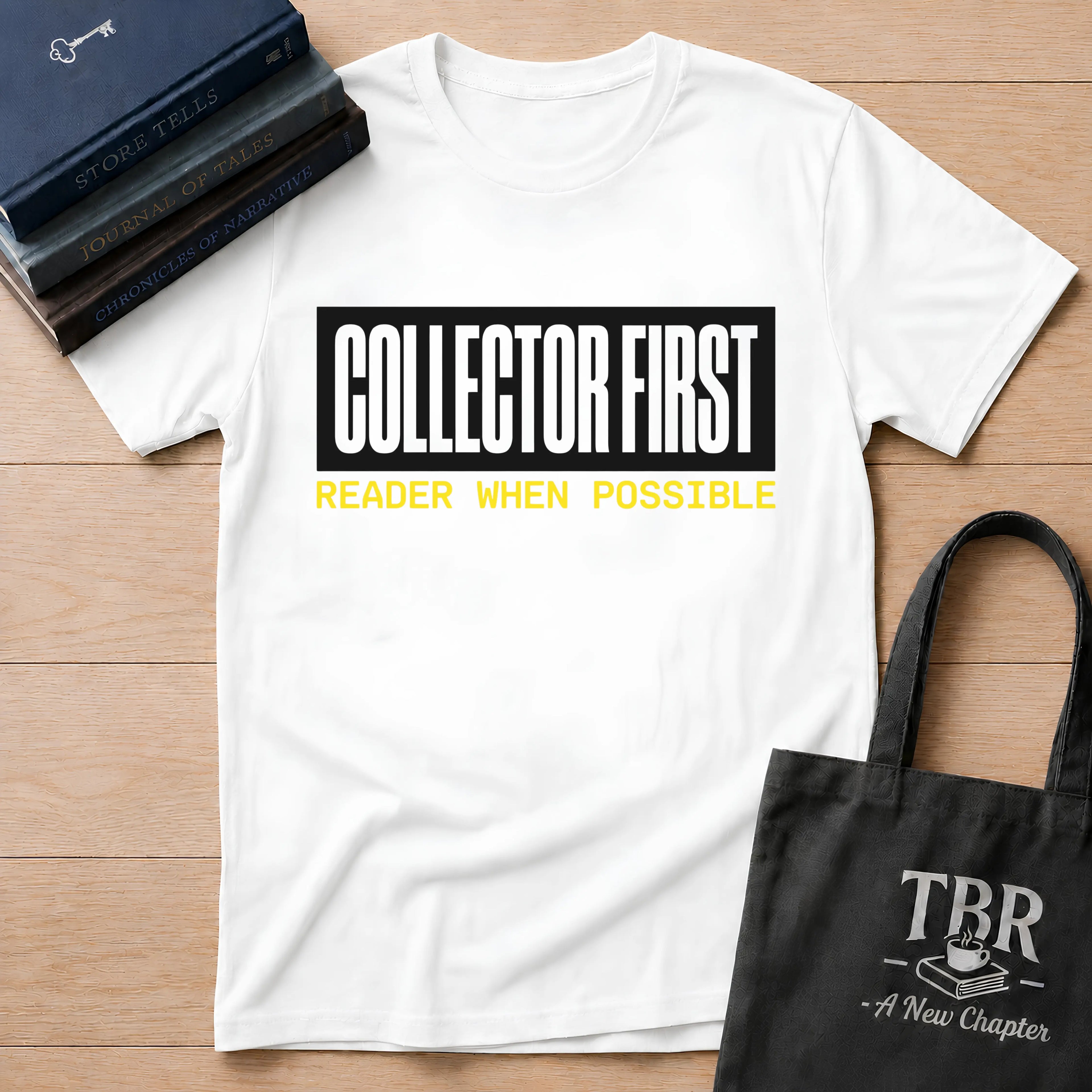 Collector First Reader When Possible T-Shirt
