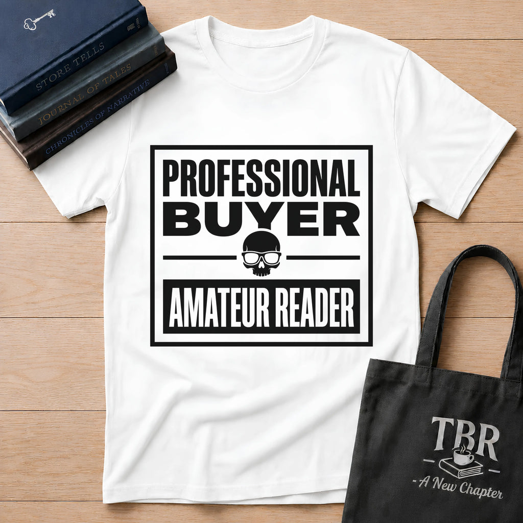 Professional Buyer Amateur Reader - Skull T-Shirt