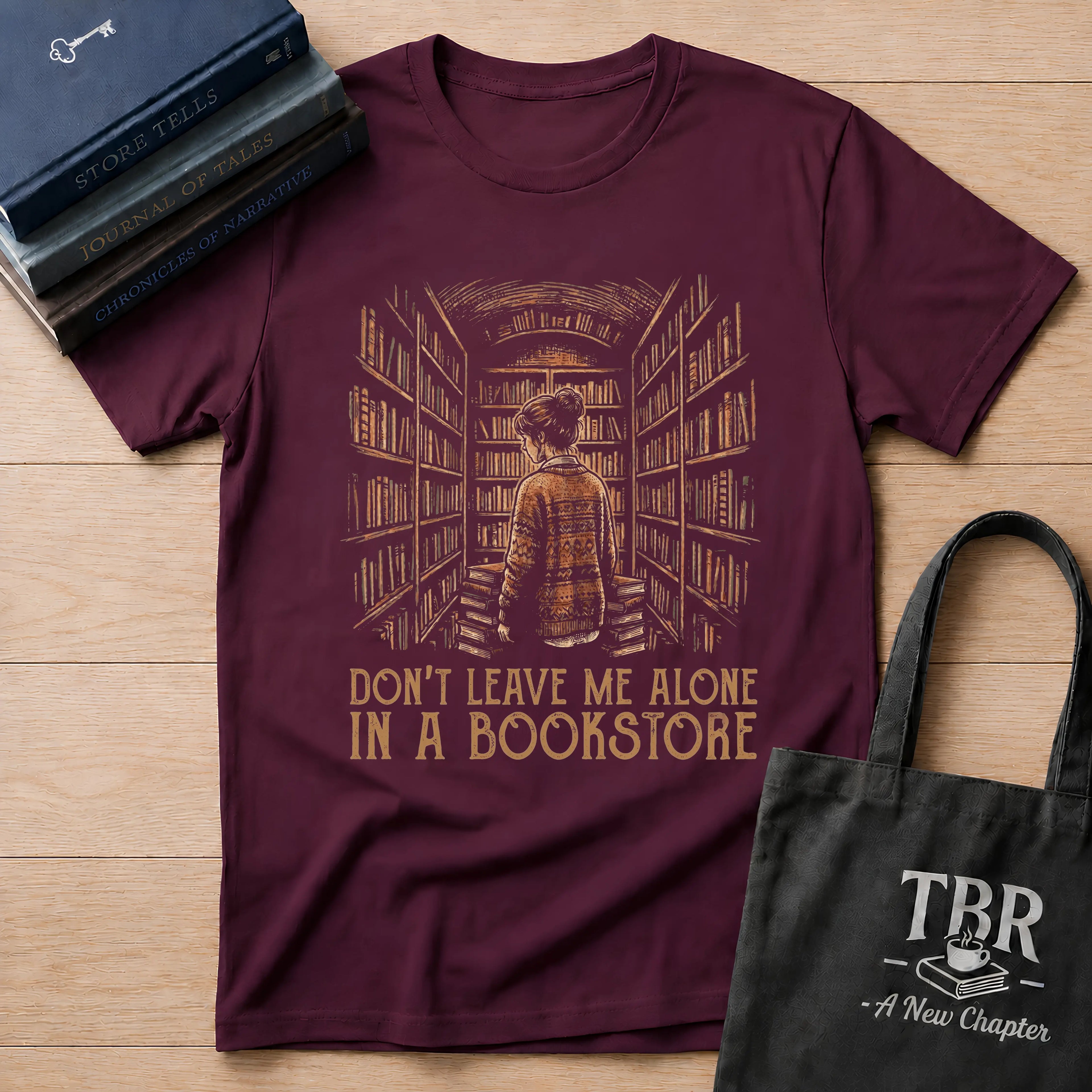Bookstore Alone T-Shirt