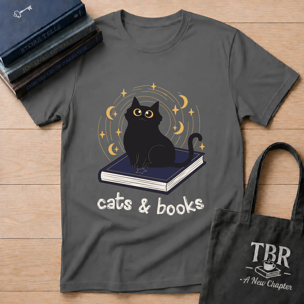 Cats Books T-Shirt