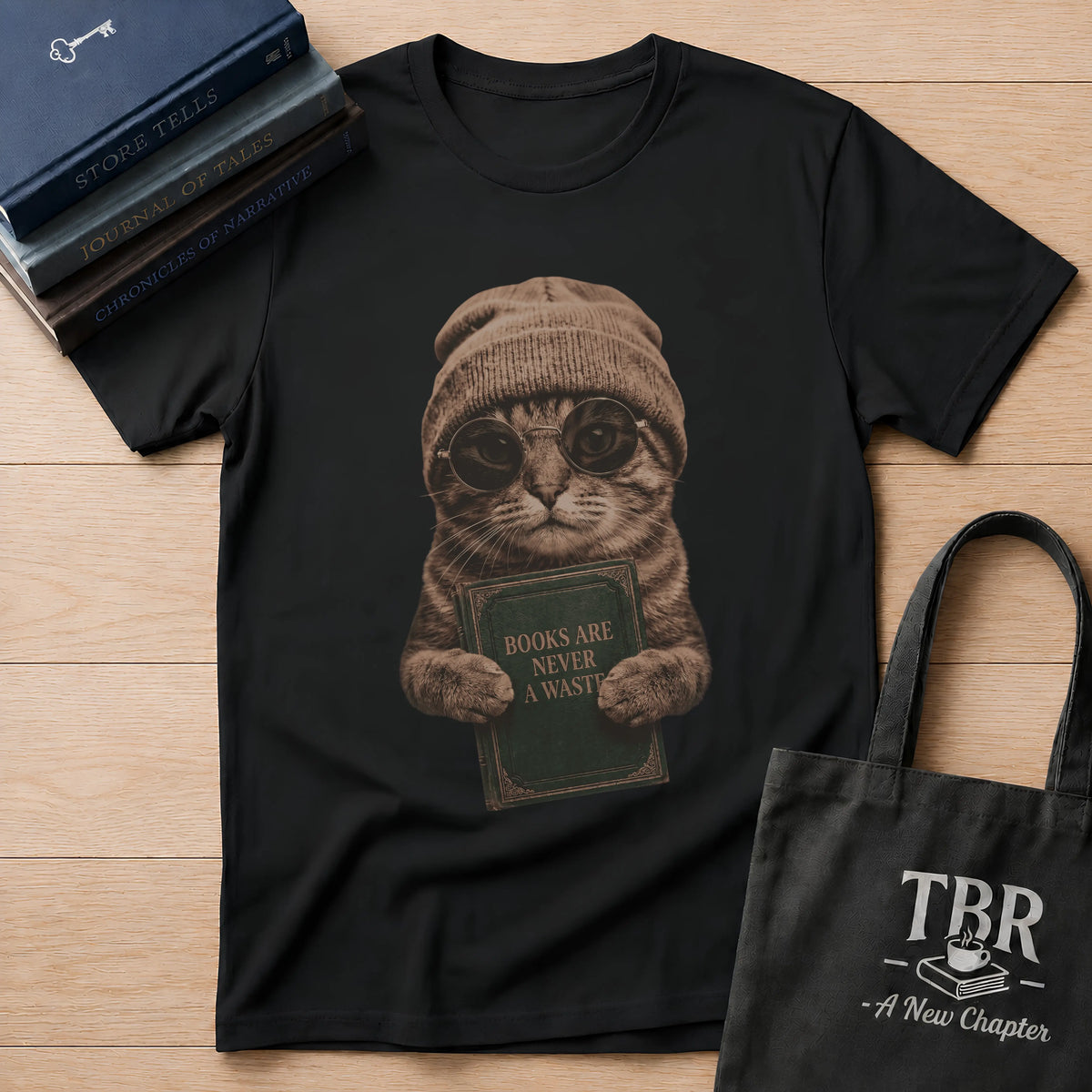 Beanie Cat T-Shirt