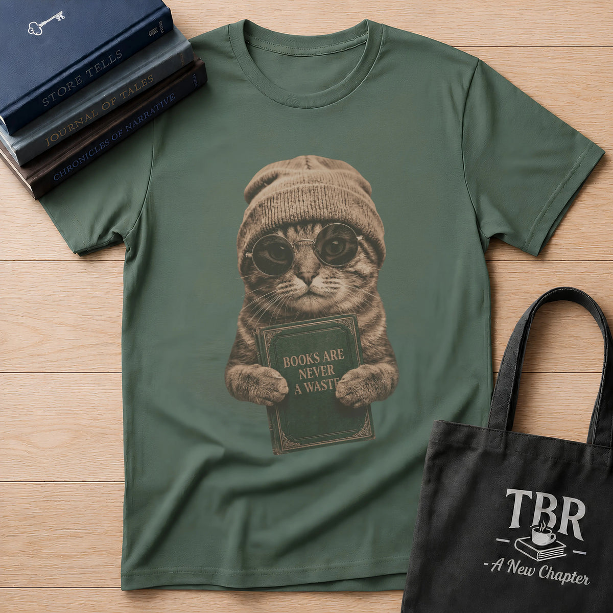 Beanie Cat T-Shirt