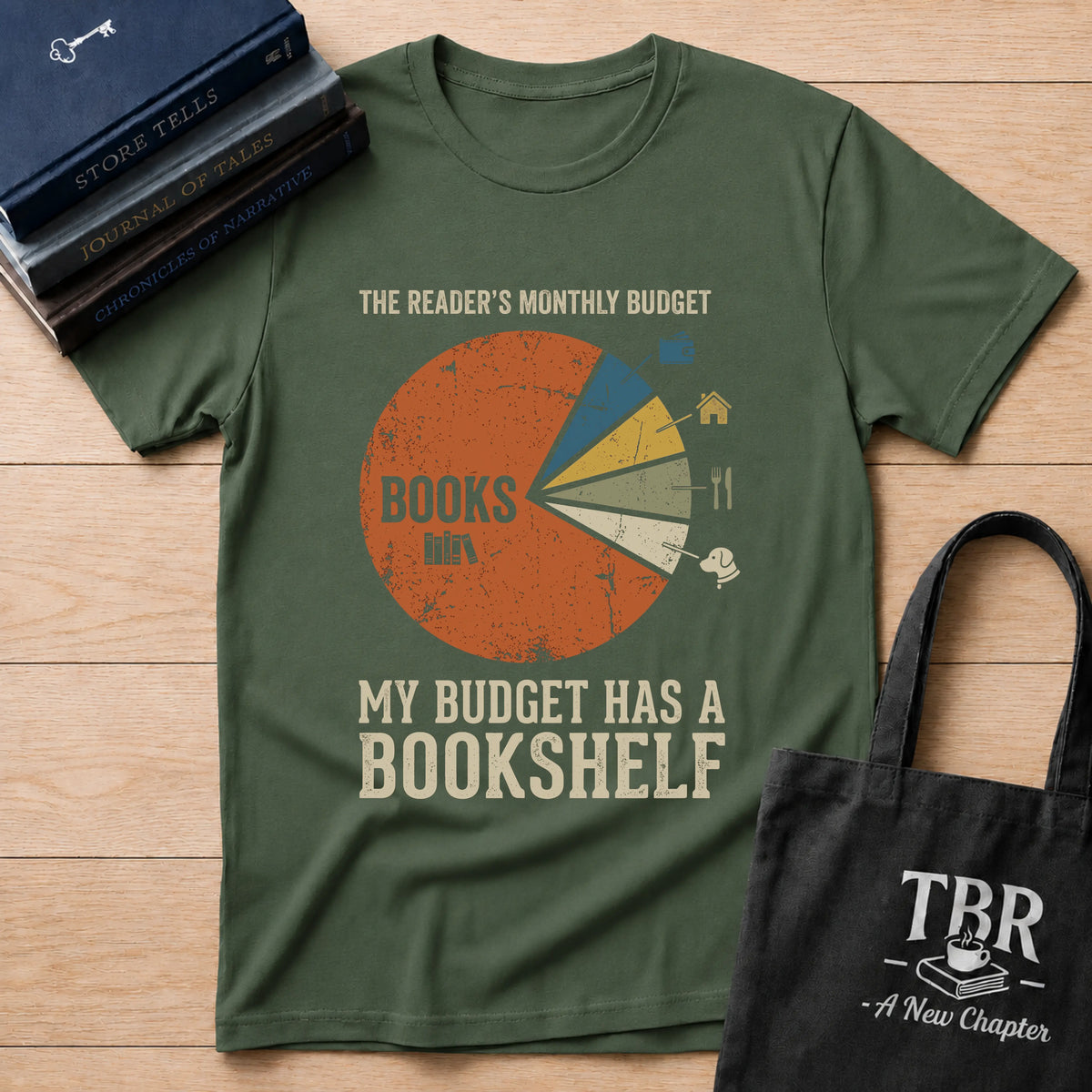 Budget Bookshelf T-Shirt